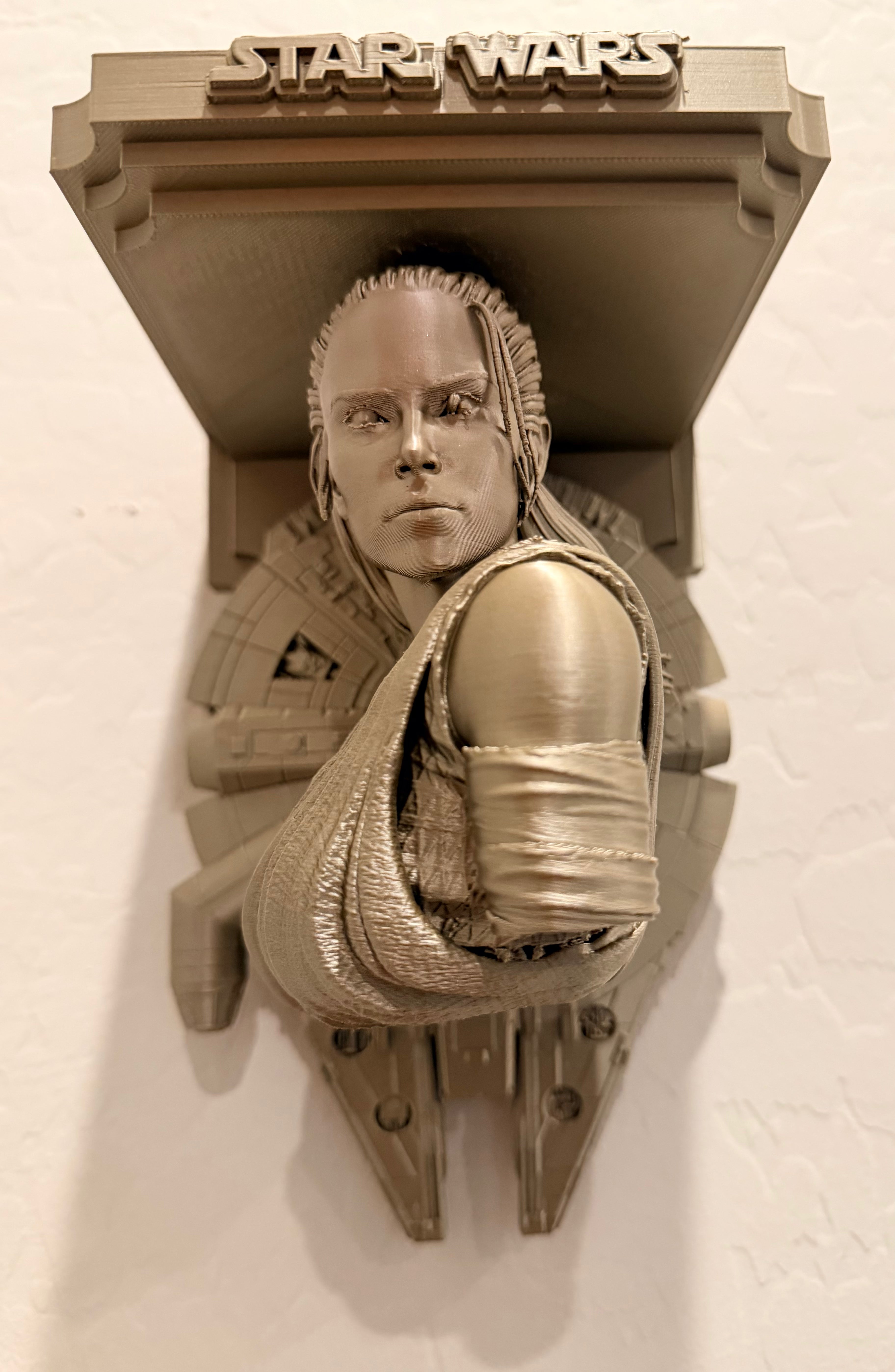 Star Wars - Rey Millenium Falcon Like Floating Wall Shelf Decor Collectible