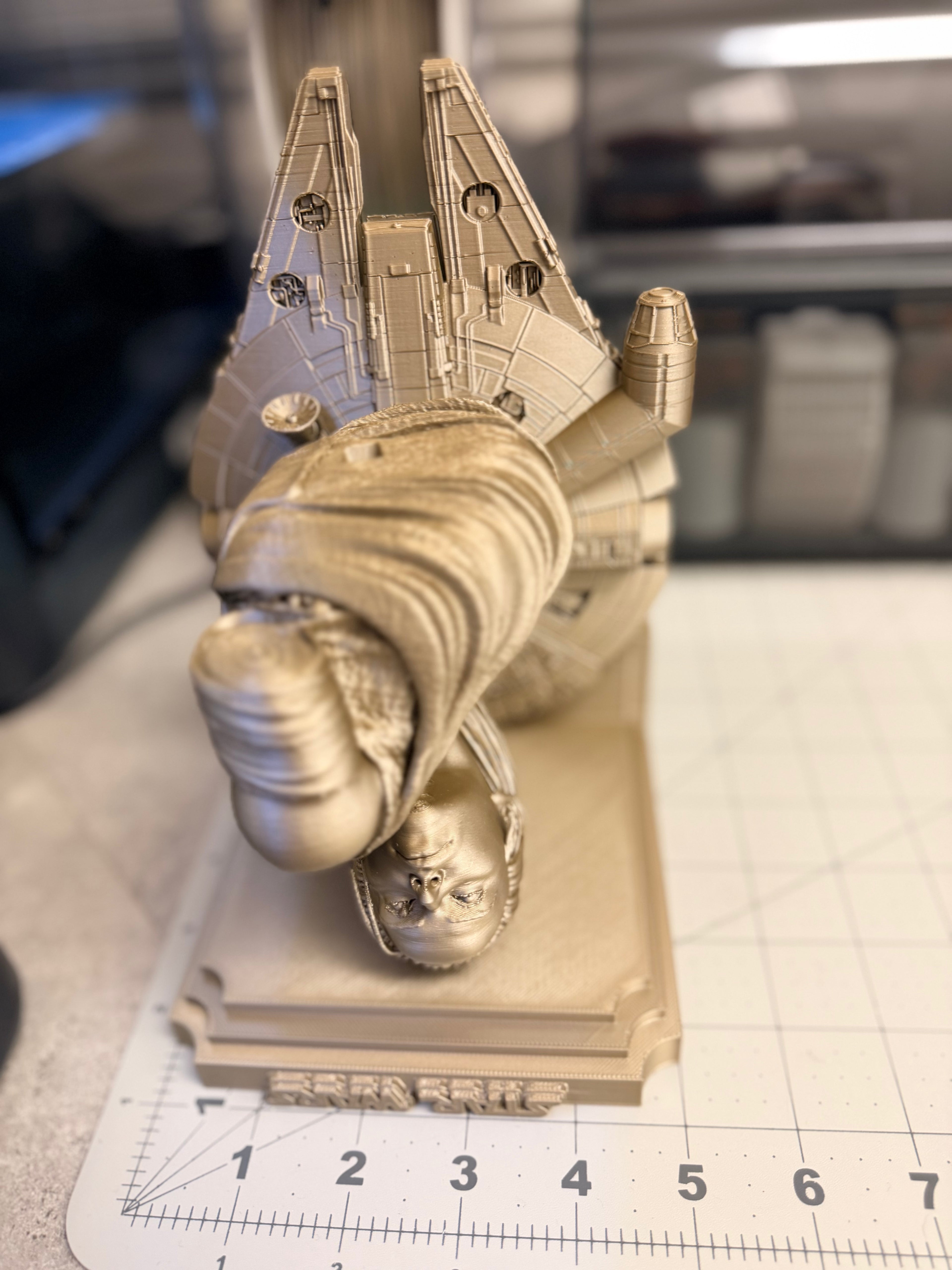 Star Wars - Rey Millenium Falcon Like Floating Wall Shelf Decor Collectible