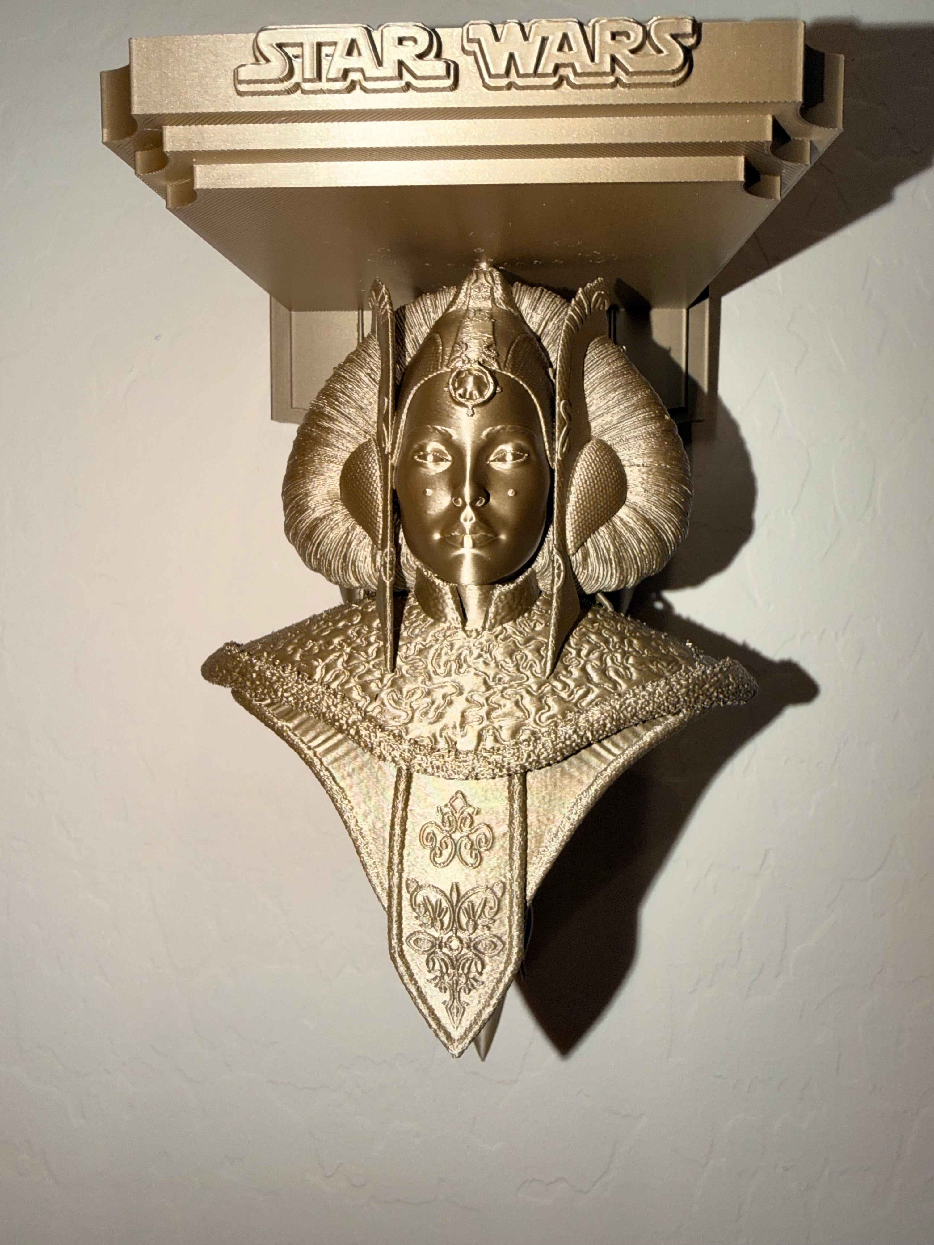 Star Wars - Princess Padme Naboo Royal Starship Like Floating Wall Shelf Decor Collectible