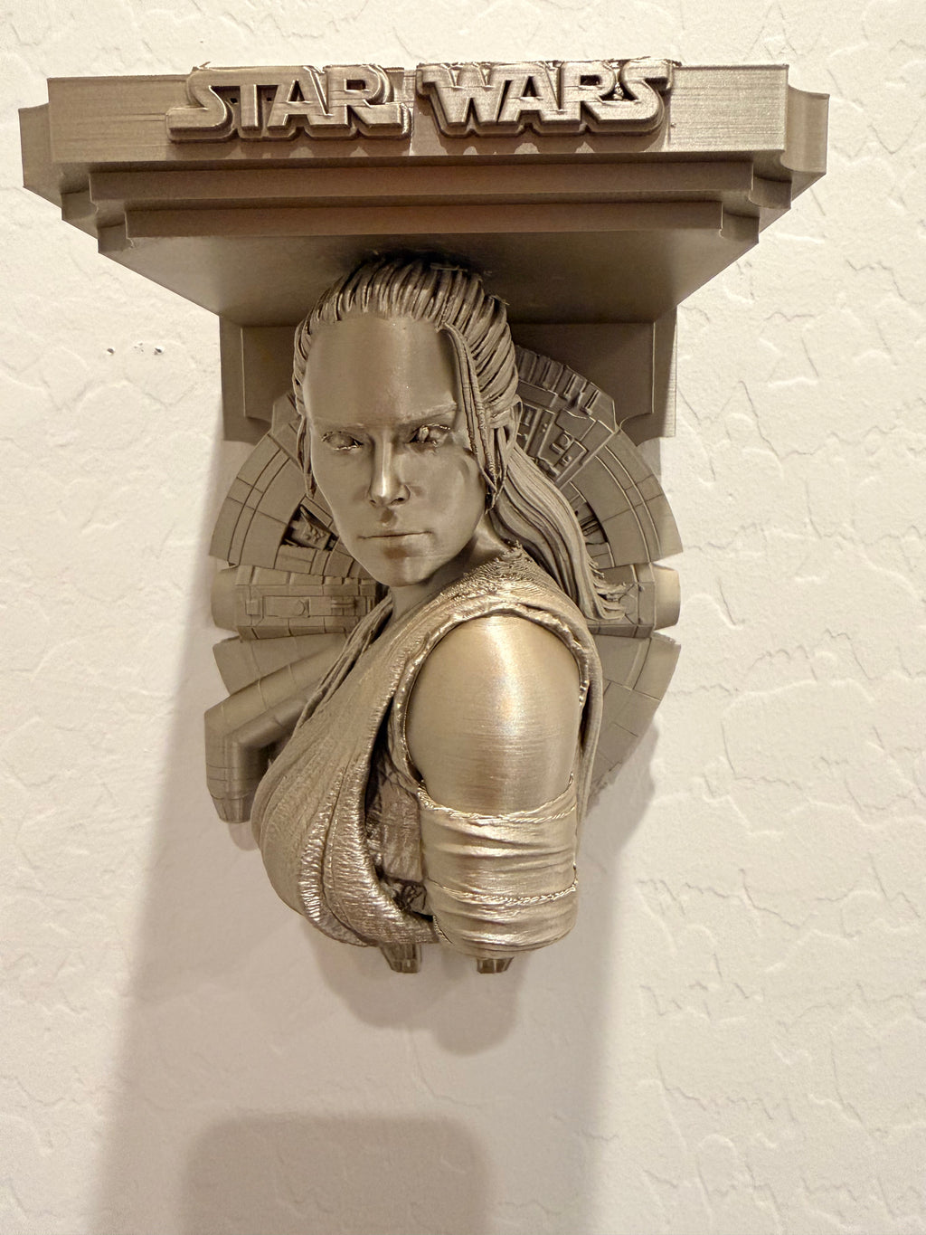 Star Wars - Rey Millenium Falcon Like Floating Wall Shelf Decor Collectible