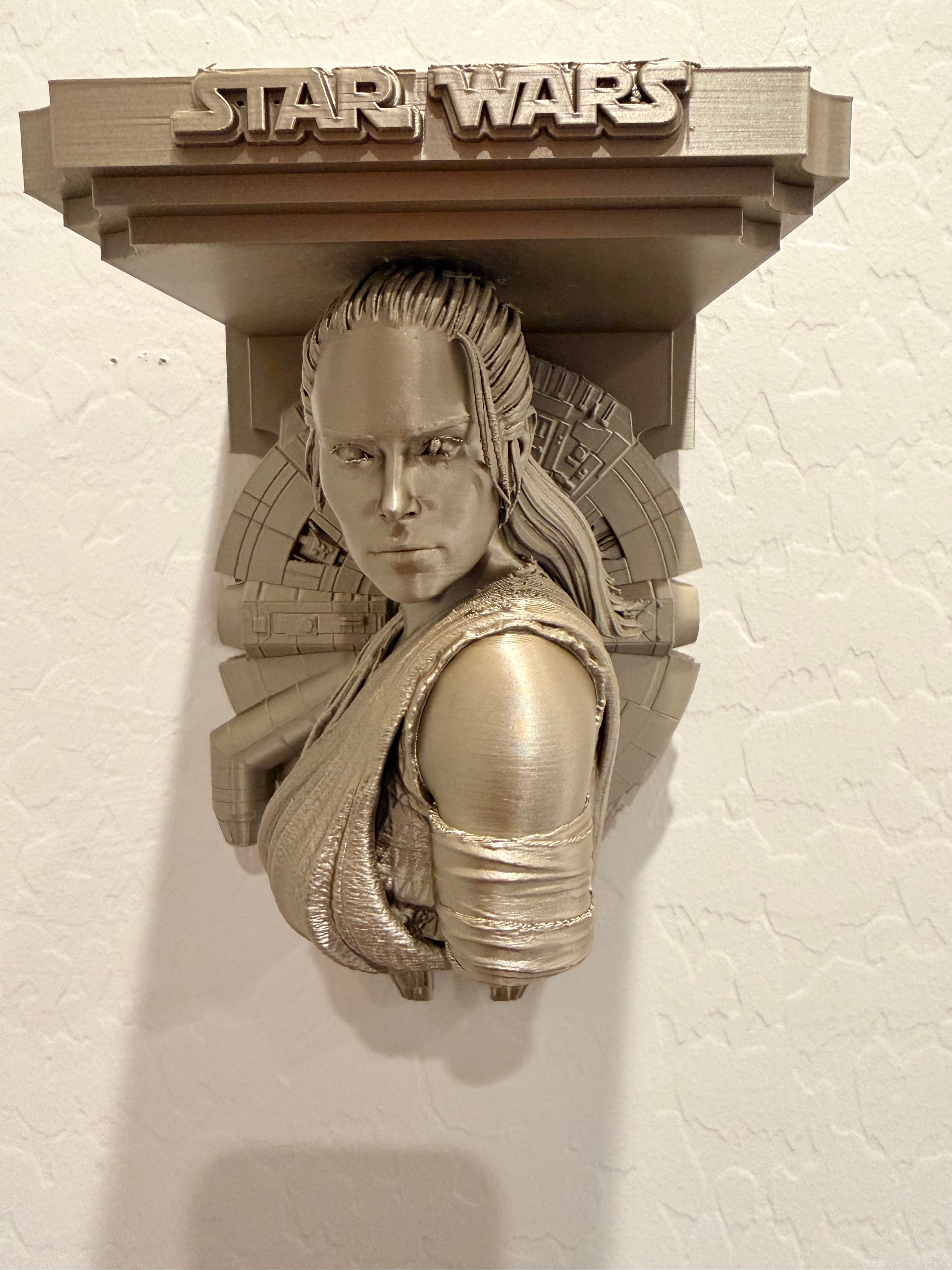 Star Wars - Rey Millenium Falcon Like Floating Wall Shelf Decor Collectible