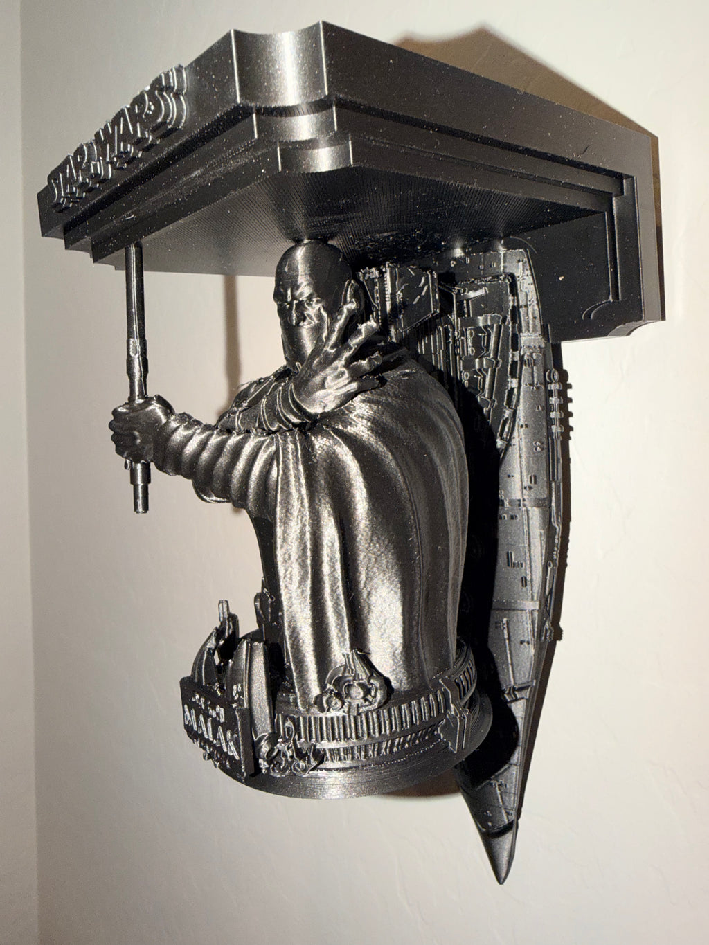 Star Wars - Darth Malak - Leviathan Like Floating Wall Shelf Collectible