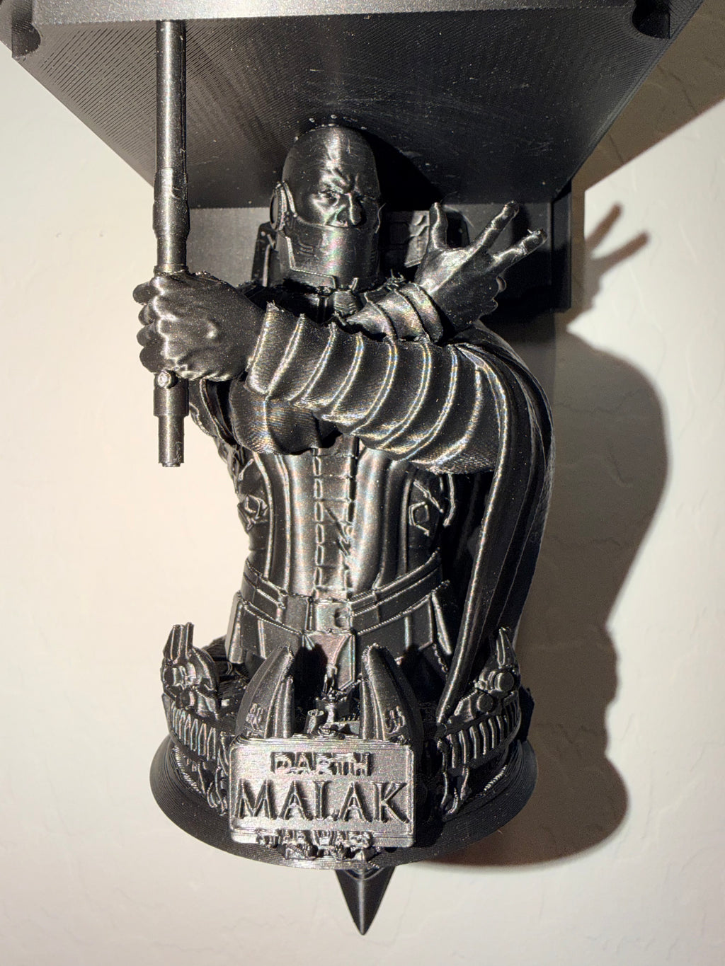 Star Wars - Darth Malak - Leviathan Like Floating Wall Shelf Collectible
