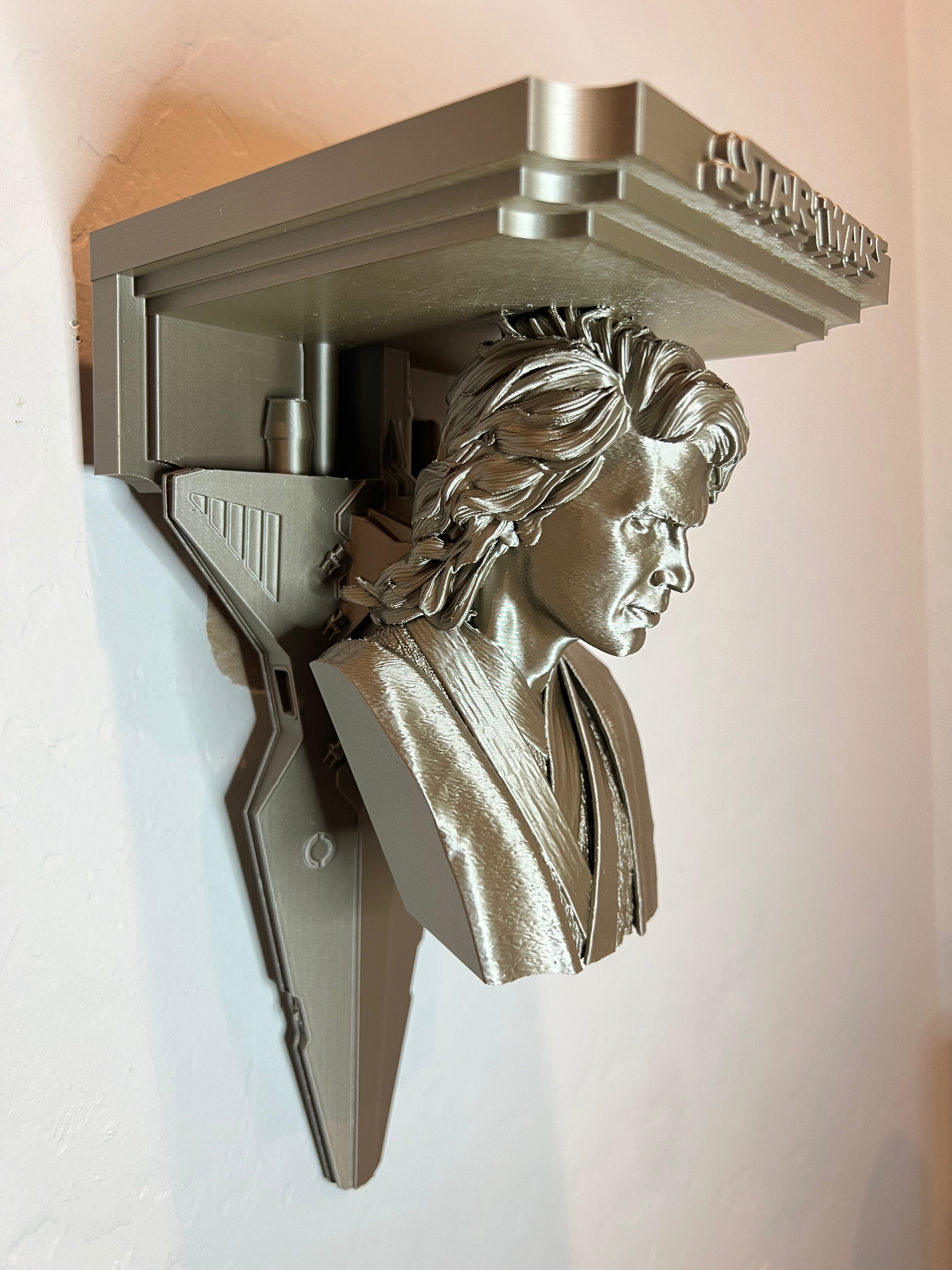 Star Wars - Anakin Skywalker Venator Like Floating Wall Shelf Decor Collectible - Multiple Colors