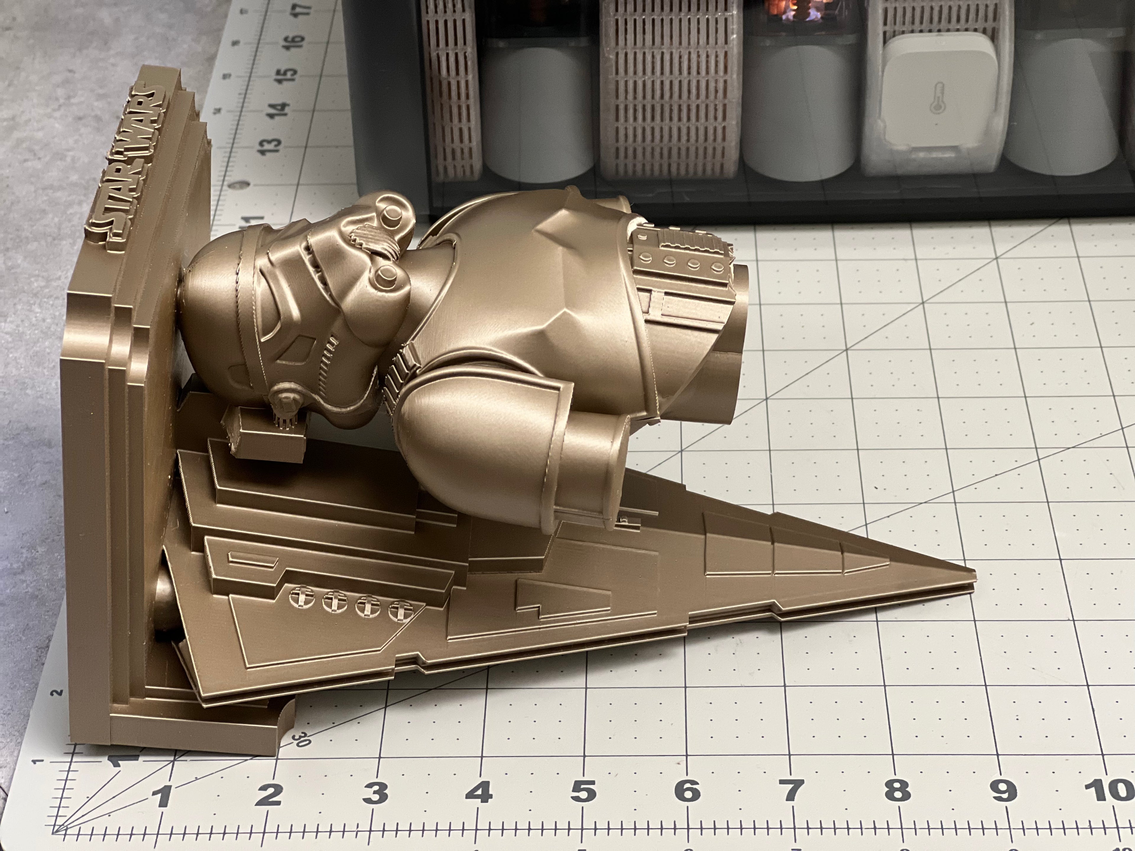 Star Wars -Stormtrooper Star Destroyer Like Floating Wall Shelf Decor Collectible - Multiple Colors