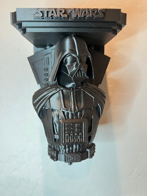 Darth Vader Star Destroyer 3D printed floating wall shelf