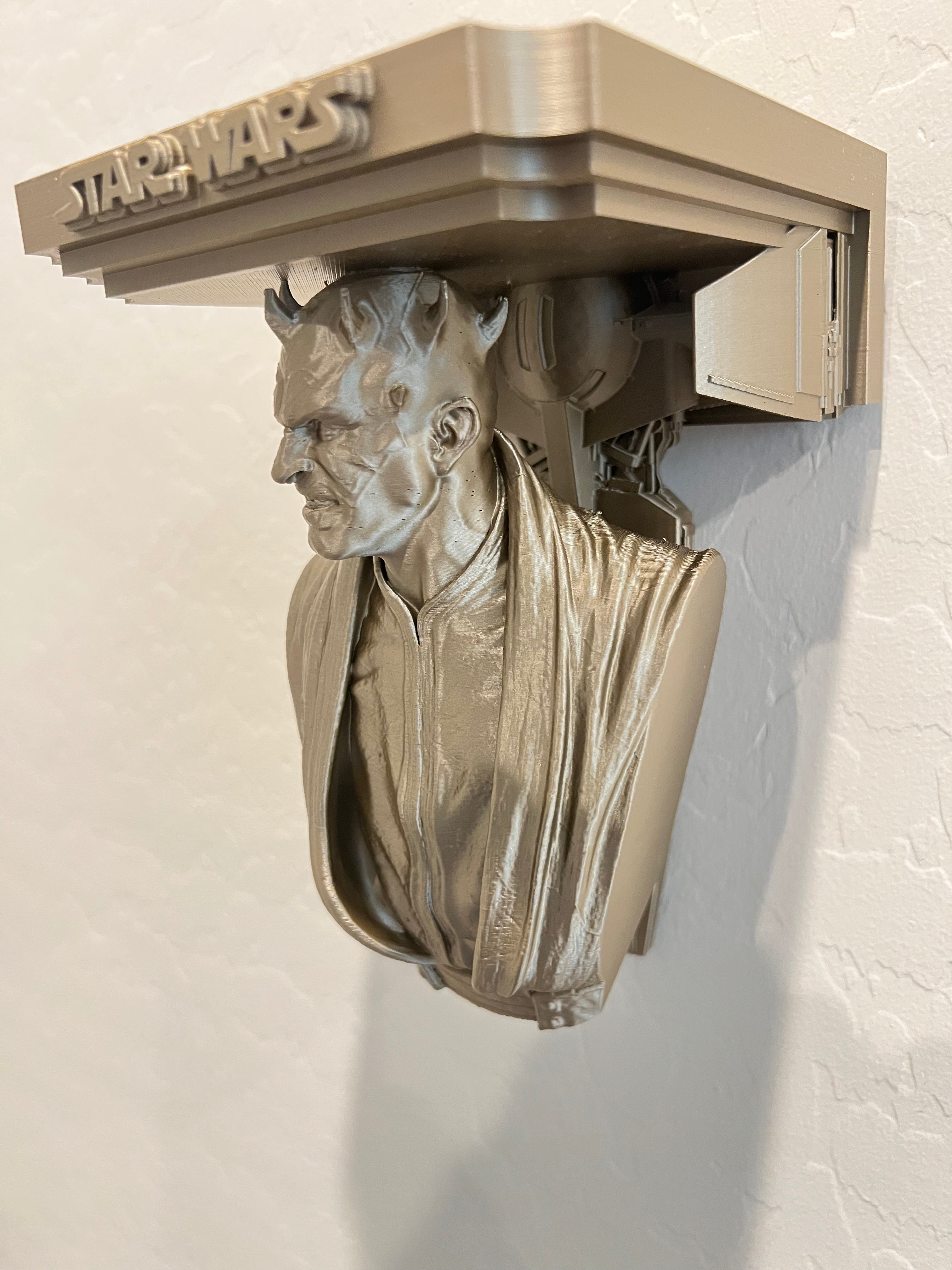 Star Wars - Darth Maul Scimitar Like Floating Wall Shelf Decor Collectible - Multiple Colors