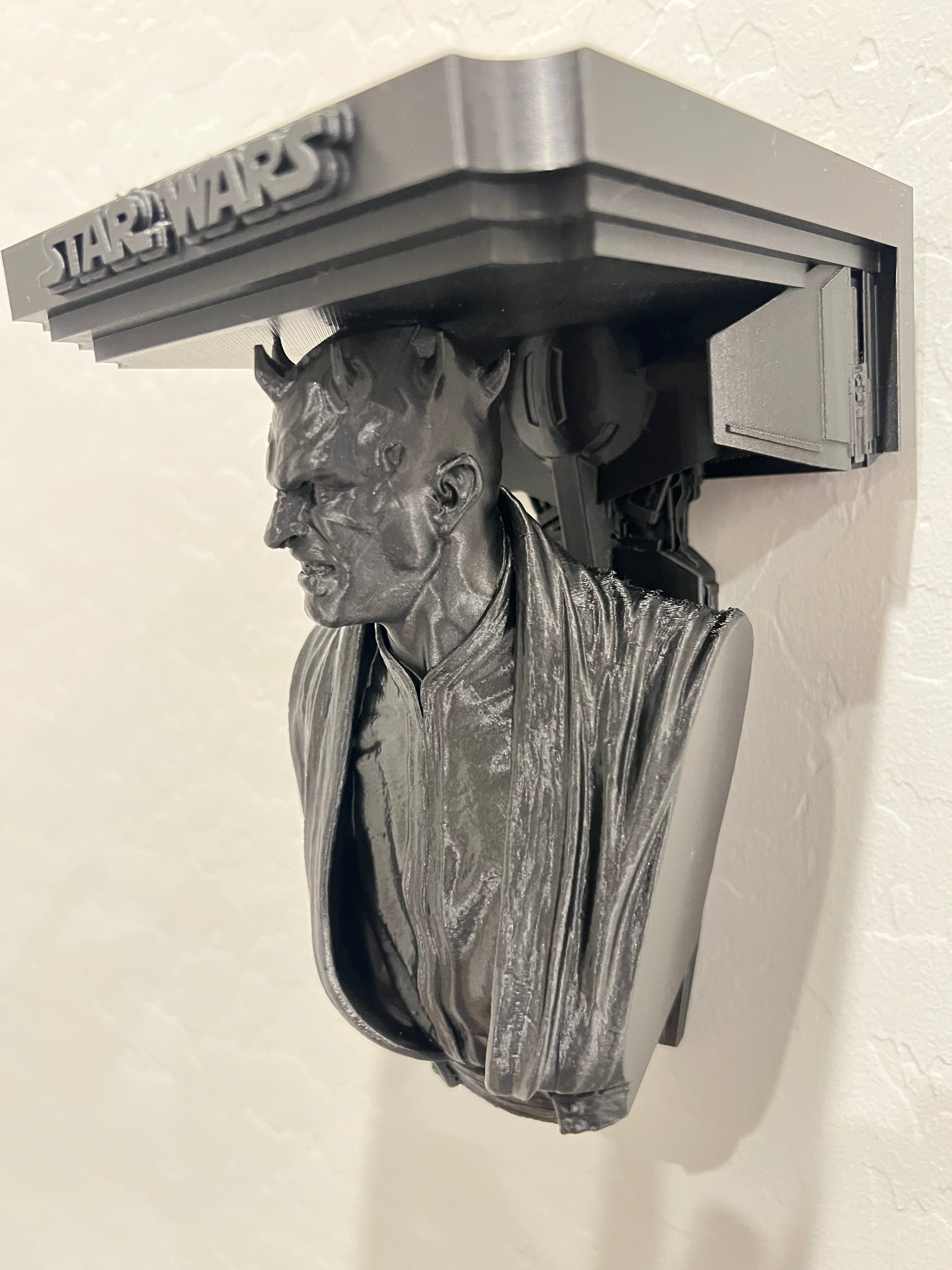 Star Wars - Darth Maul Scimitar Like Floating Wall Shelf Decor Collectible - Multiple Colors