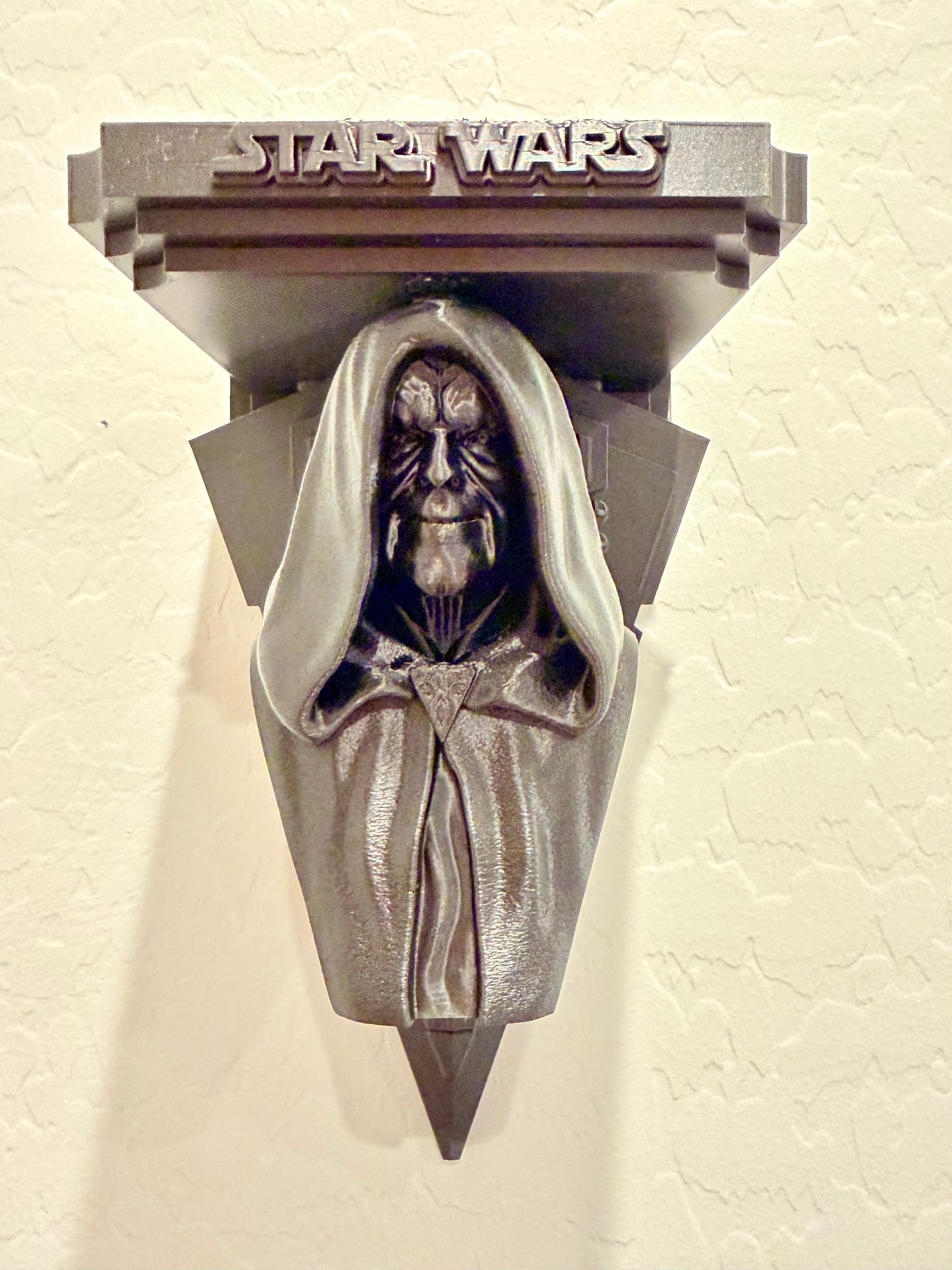 Star Wars - Darth Sidious Start Destroyer Like Floating Wall Shelf Decor Collectible