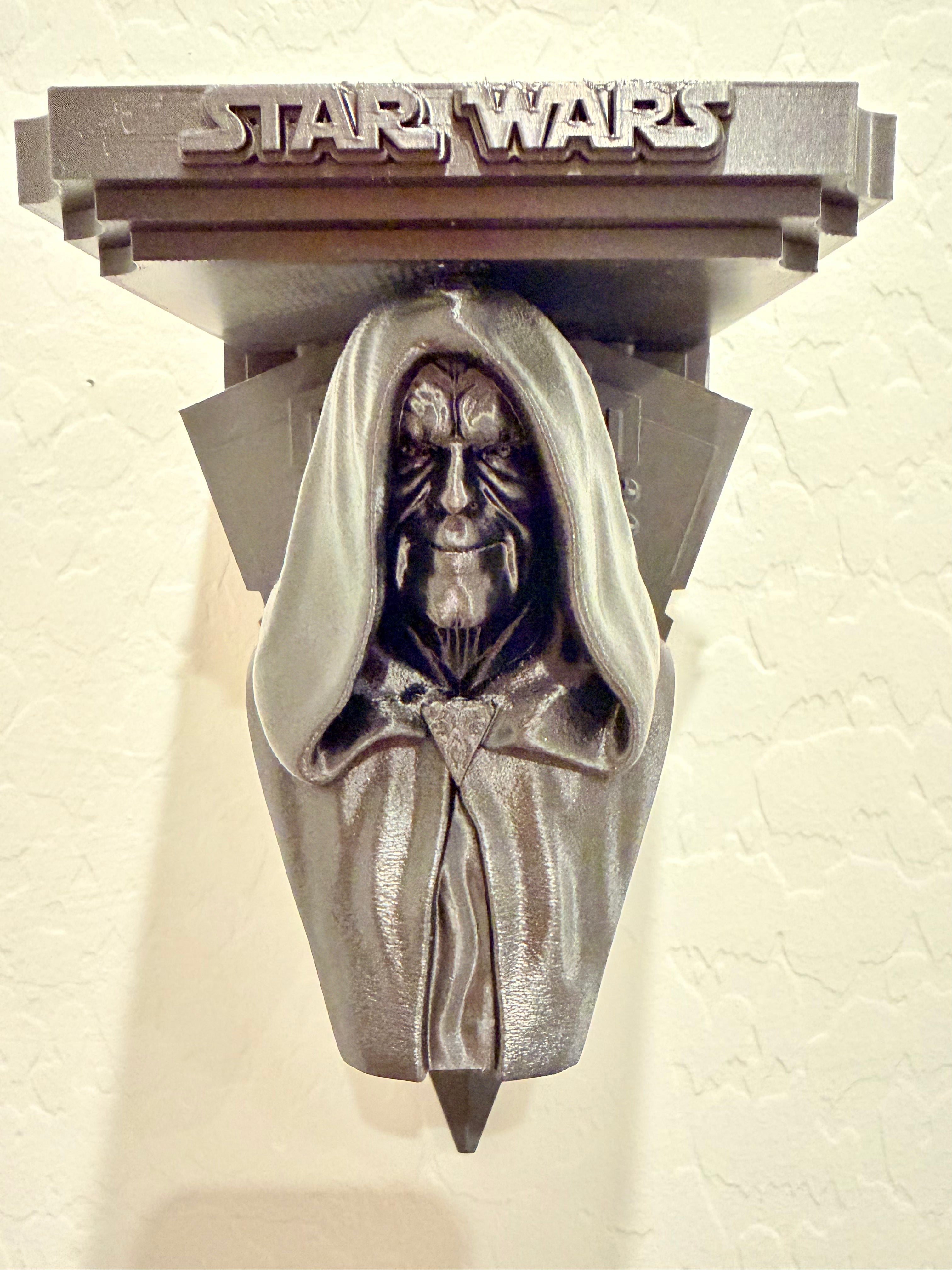 Star Wars - Darth Sidious Start Destroyer Like Floating Wall Shelf Decor Collectible