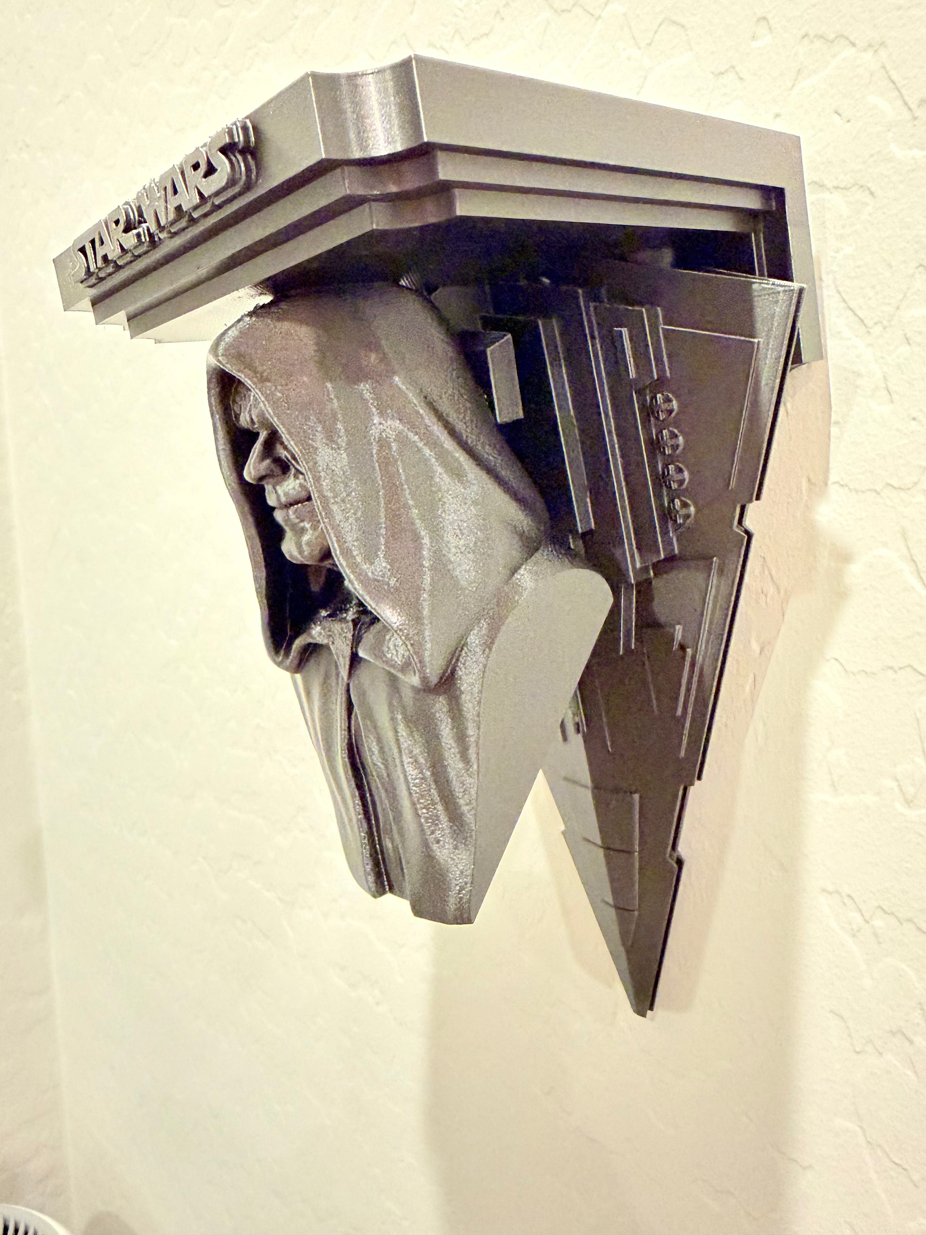 Star Wars - Darth Sidious Start Destroyer Like Floating Wall Shelf Decor Collectible