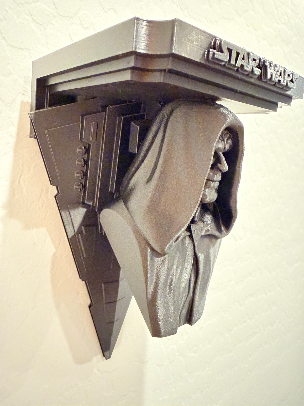 Star Wars - Darth Sidious Start Destroyer Like Floating Wall Shelf Decor Collectible