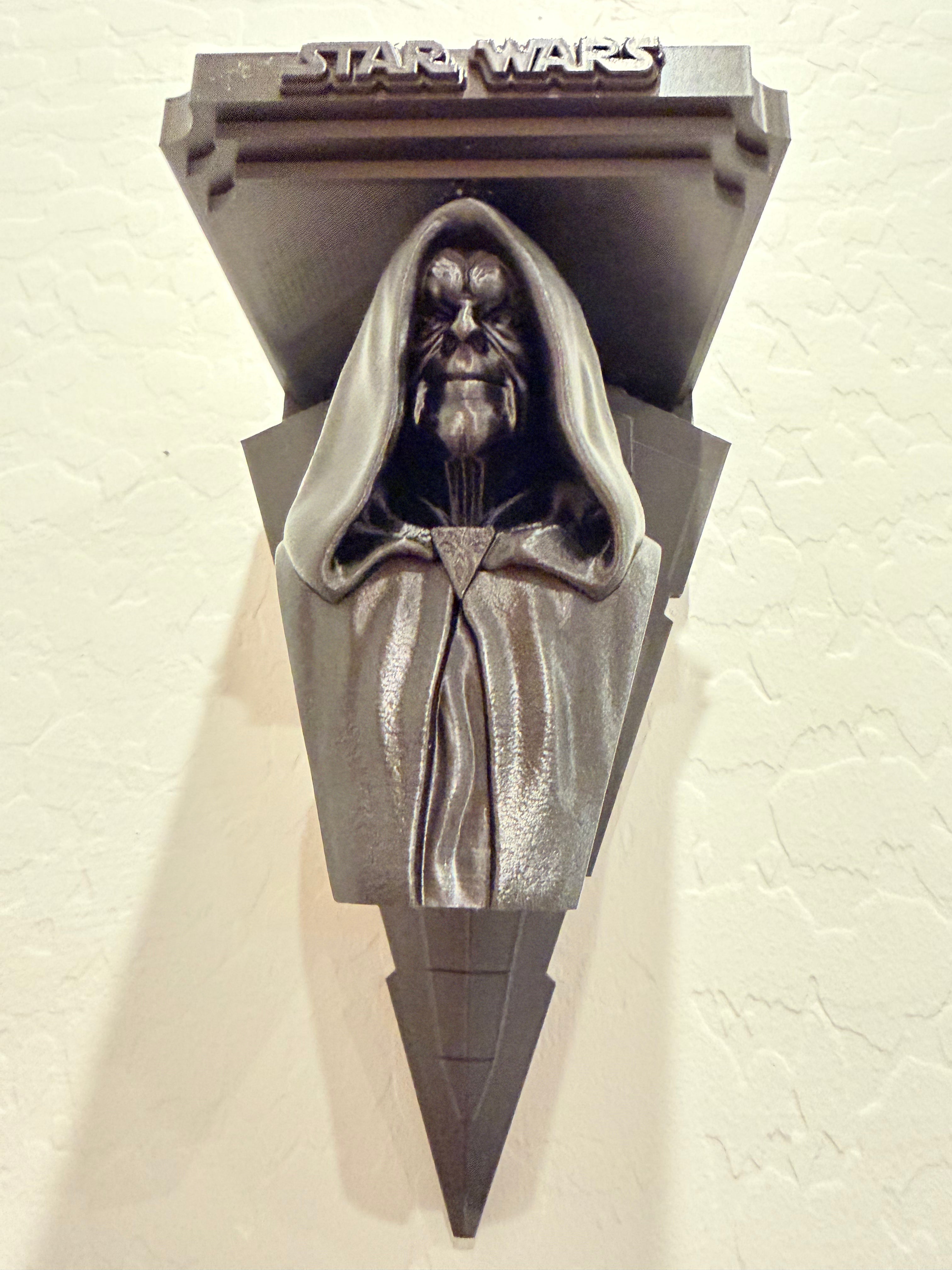 Star Wars - Darth Sidious Start Destroyer Like Floating Wall Shelf Decor Collectible