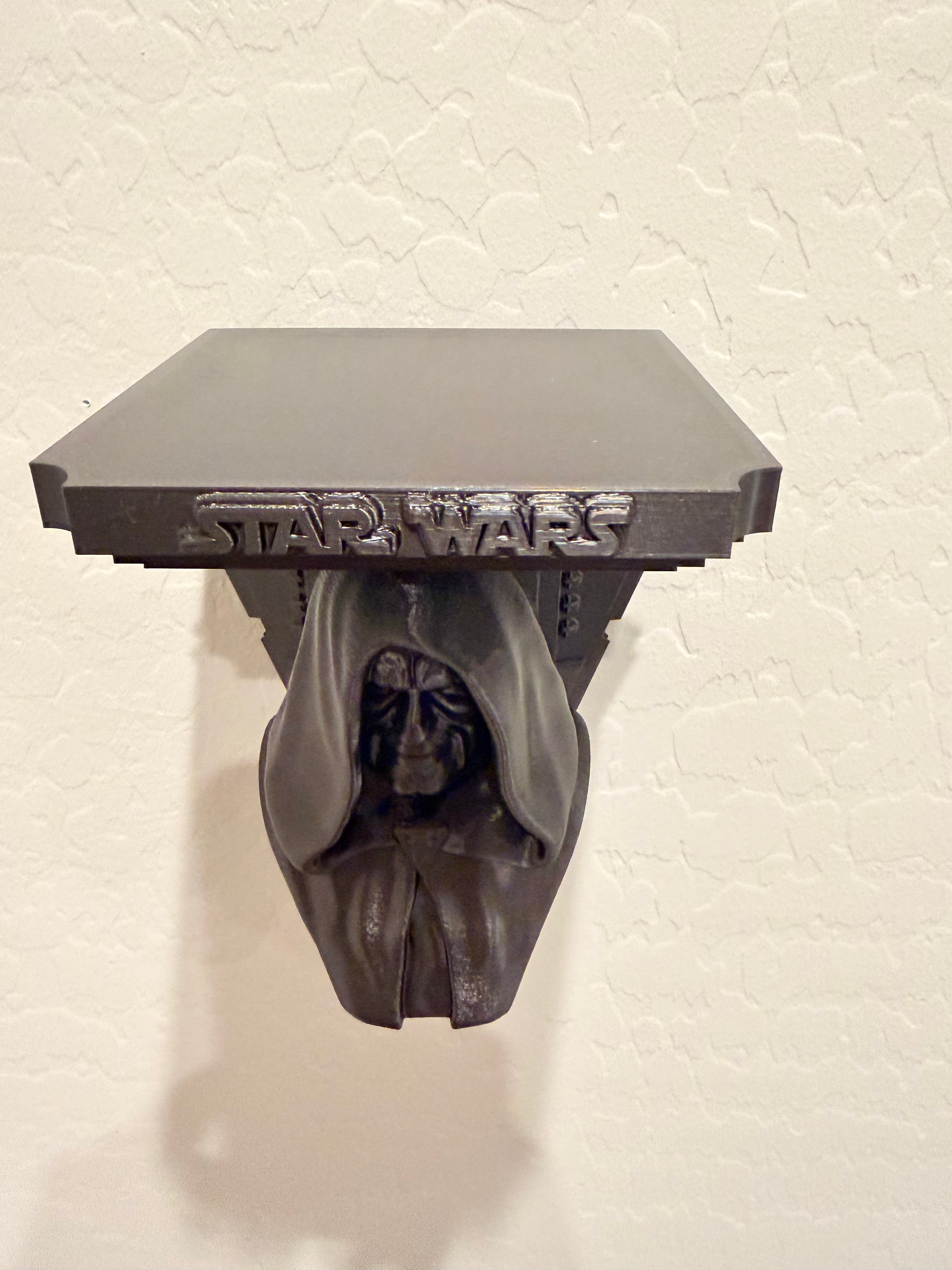 Star Wars - Darth Sidious Start Destroyer Like Floating Wall Shelf Decor Collectible