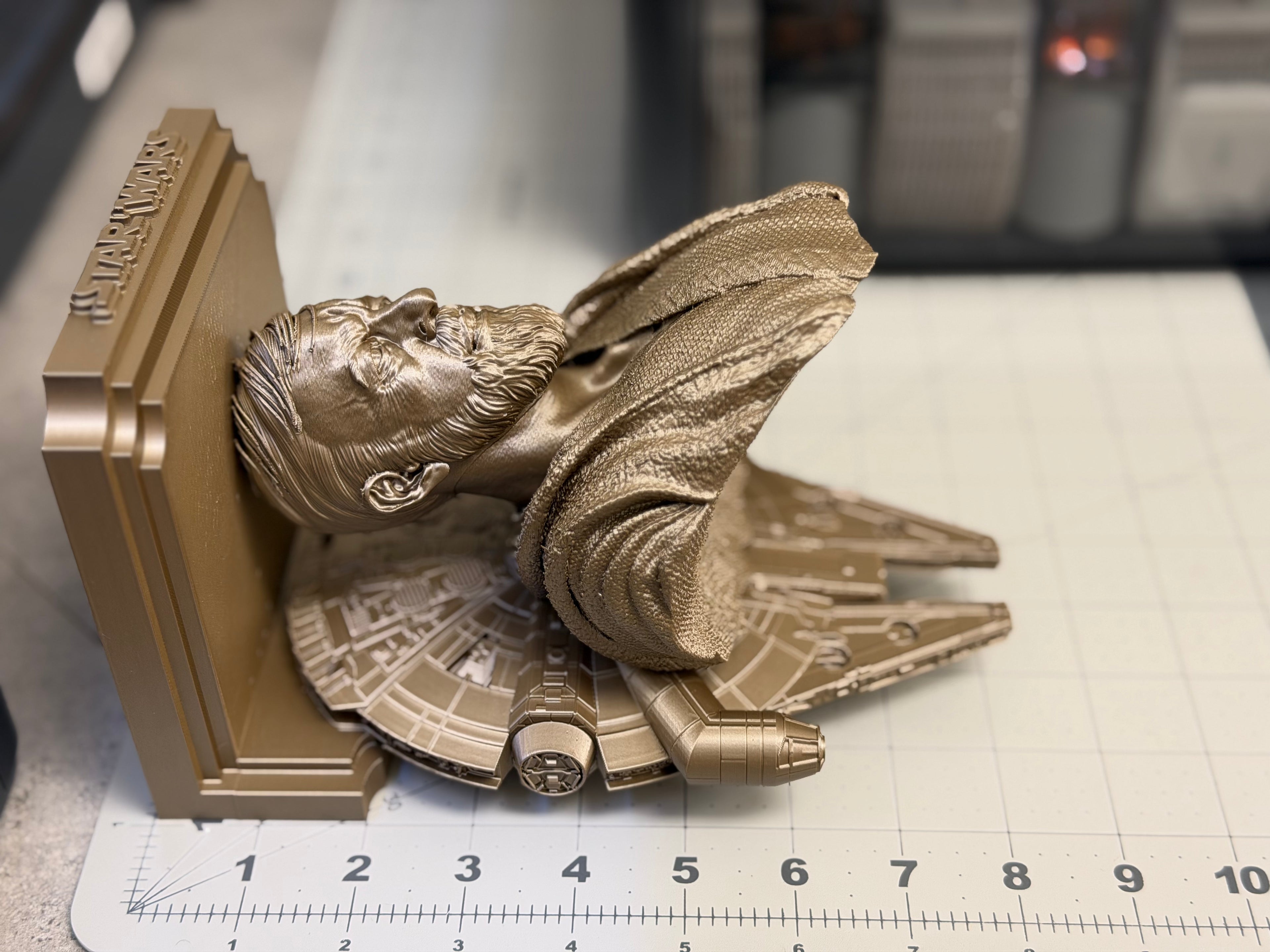 Star Wars - Old Obi-Wan Kenobi Millennium Falcon Like Floating Wall Shelf Decor Collectible