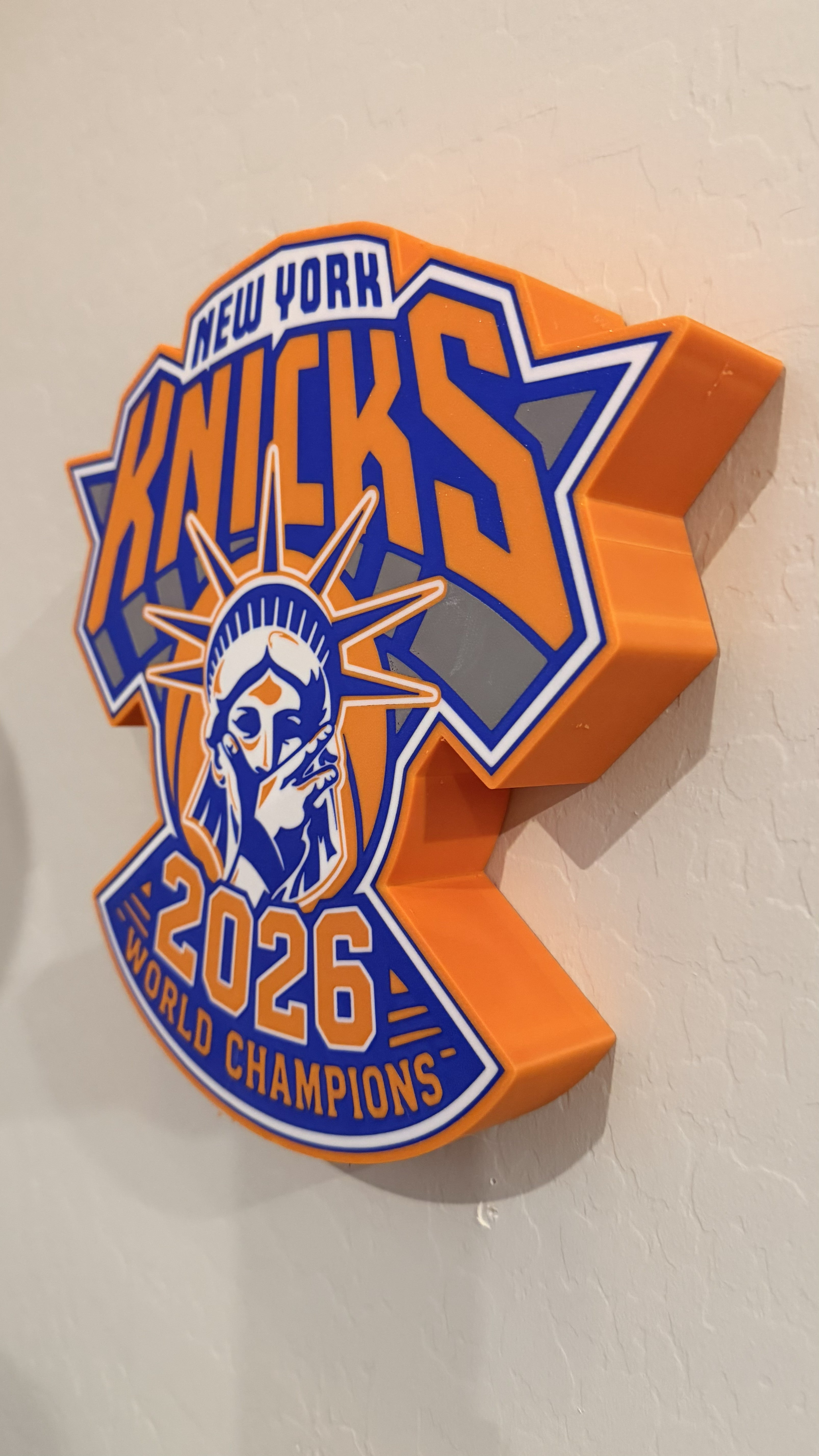 New York Knicks 2026 NBA Champions 12x11 Hang or Stand LED Light Box w Remote