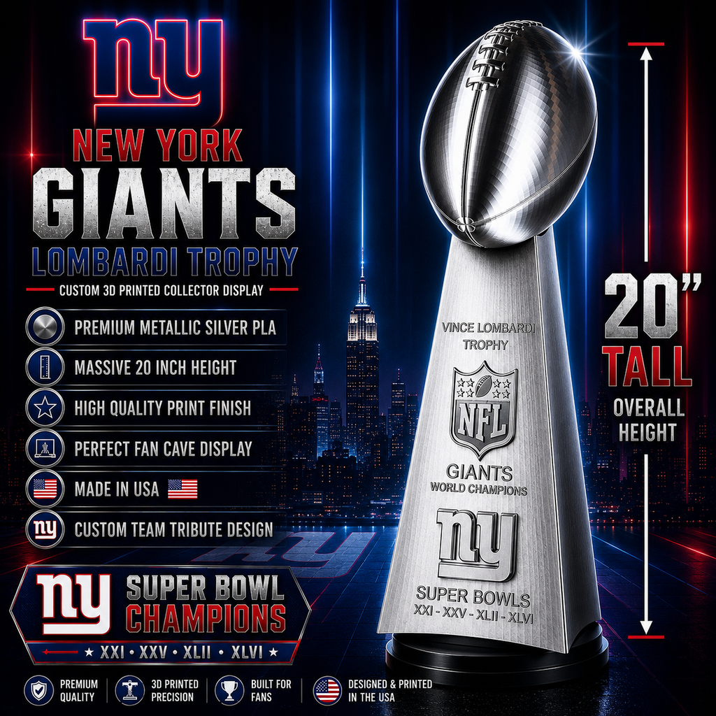 New York Giants 20 inch 3D printed championship trophy