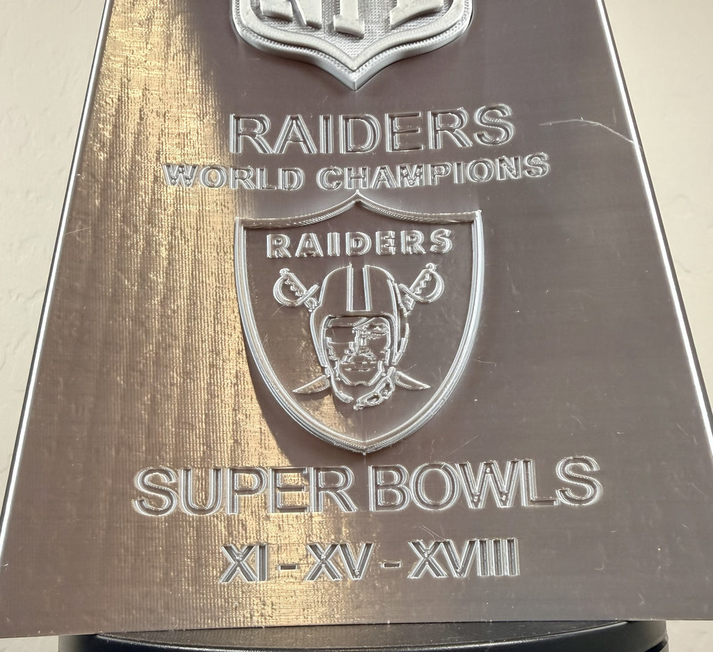 Custom 20 inch Lombardi Trophy Las Vegas Raiders - ALL Superbowls