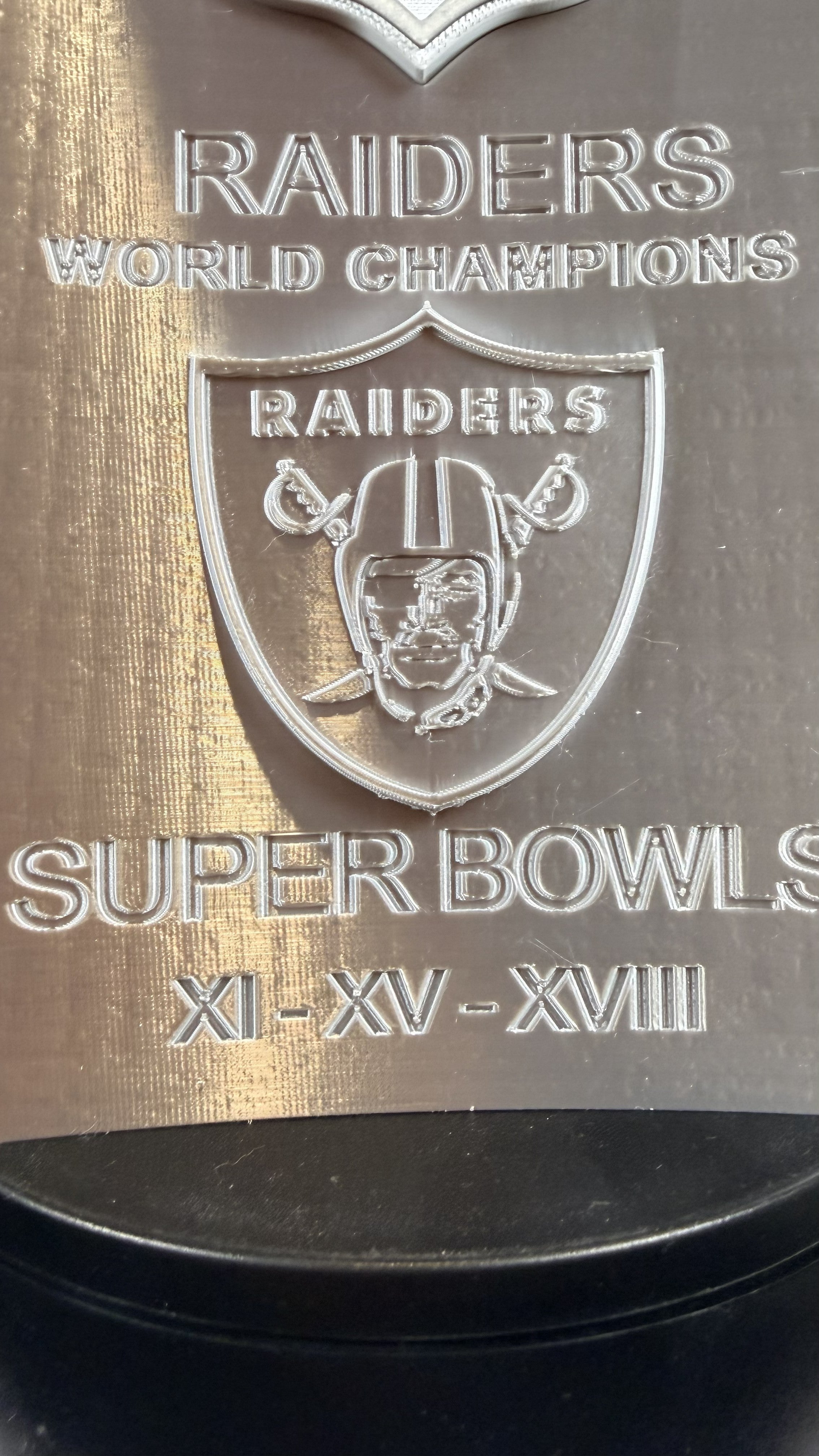 Custom 20 inch Lombardi Trophy Las Vegas Raiders - ALL Superbowls