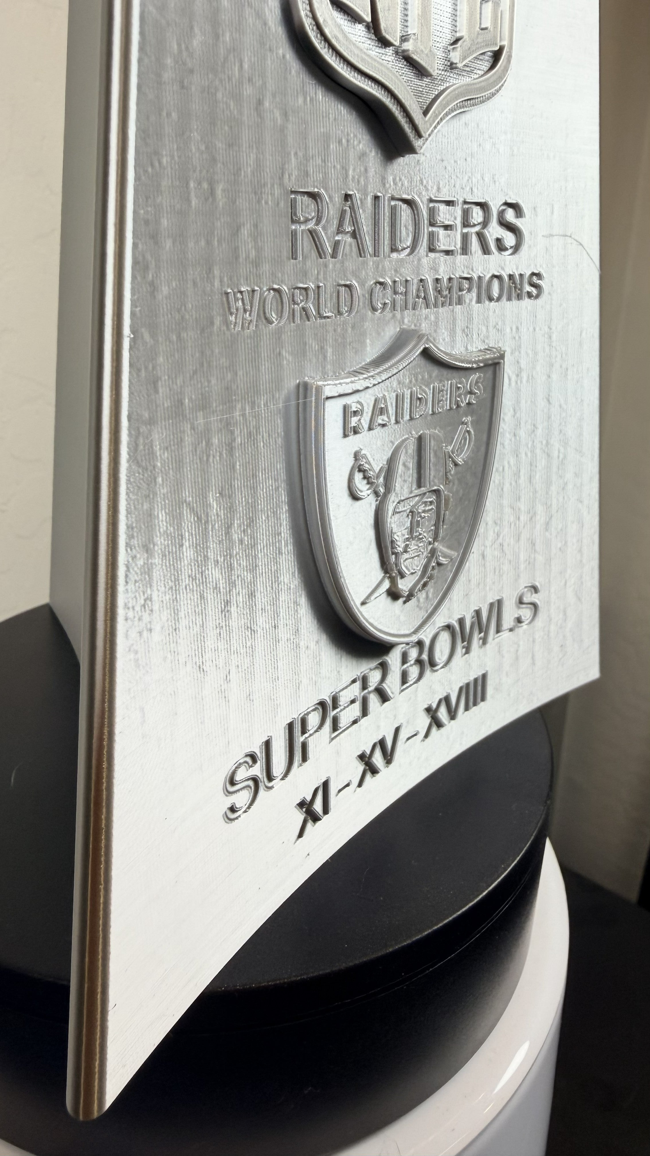 Custom 20 inch Lombardi Trophy Las Vegas Raiders - ALL Superbowls