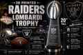 Custom 20 inch Lombardi Trophy Las Vegas Raiders - ALL Superbowls