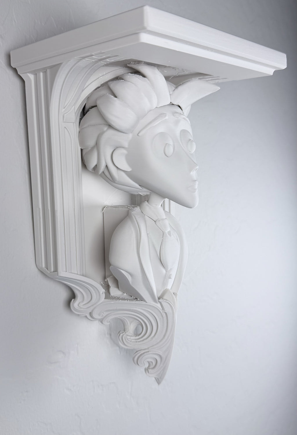 Horror Corpse Bride Victor 6x5 Top Floating Wall Shelf Collectible