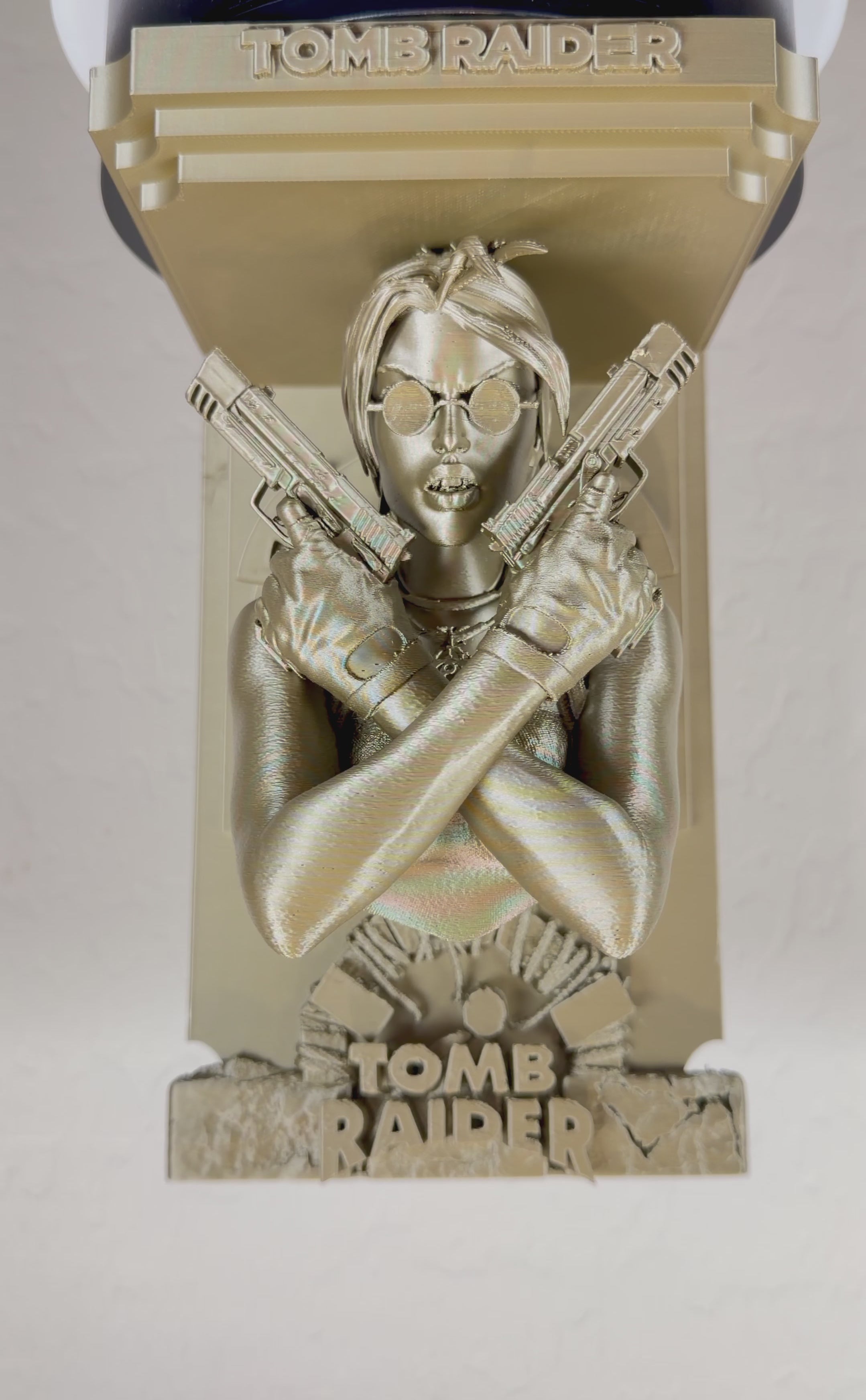 Tomb Raider Lara Croft Like – 3D Printed 5x5 Top Floating Wall Shelf