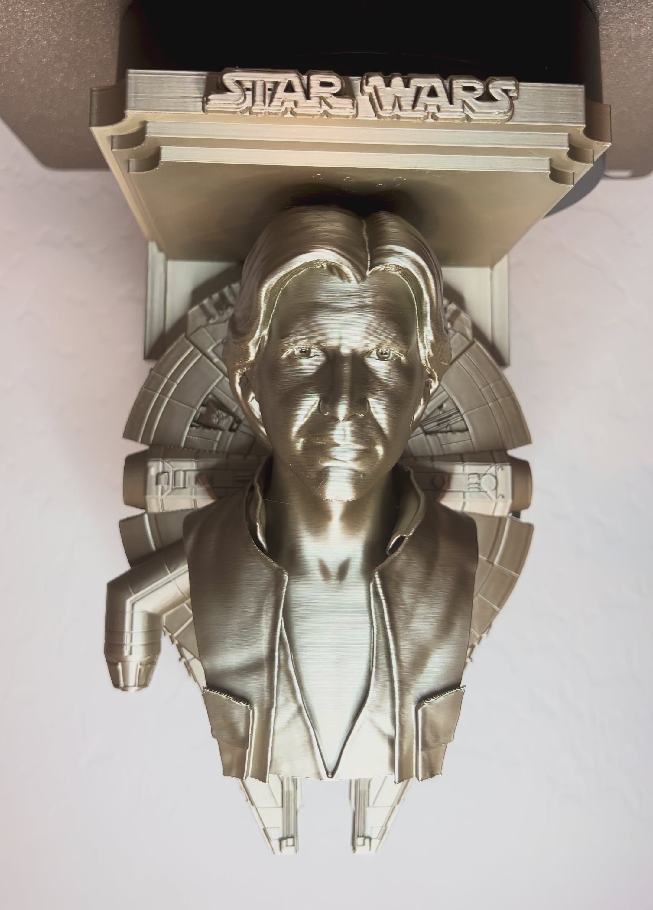 Star Wars - Han Solo Millennium Falcon Like Floating Wall Shelf Decor Collectible - Multiple Colors