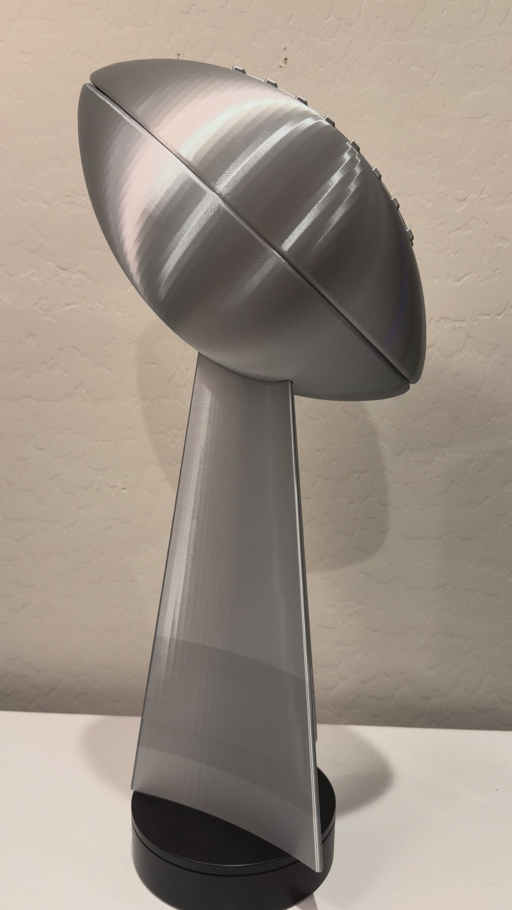 Seattle Seahawks championship trophy side view