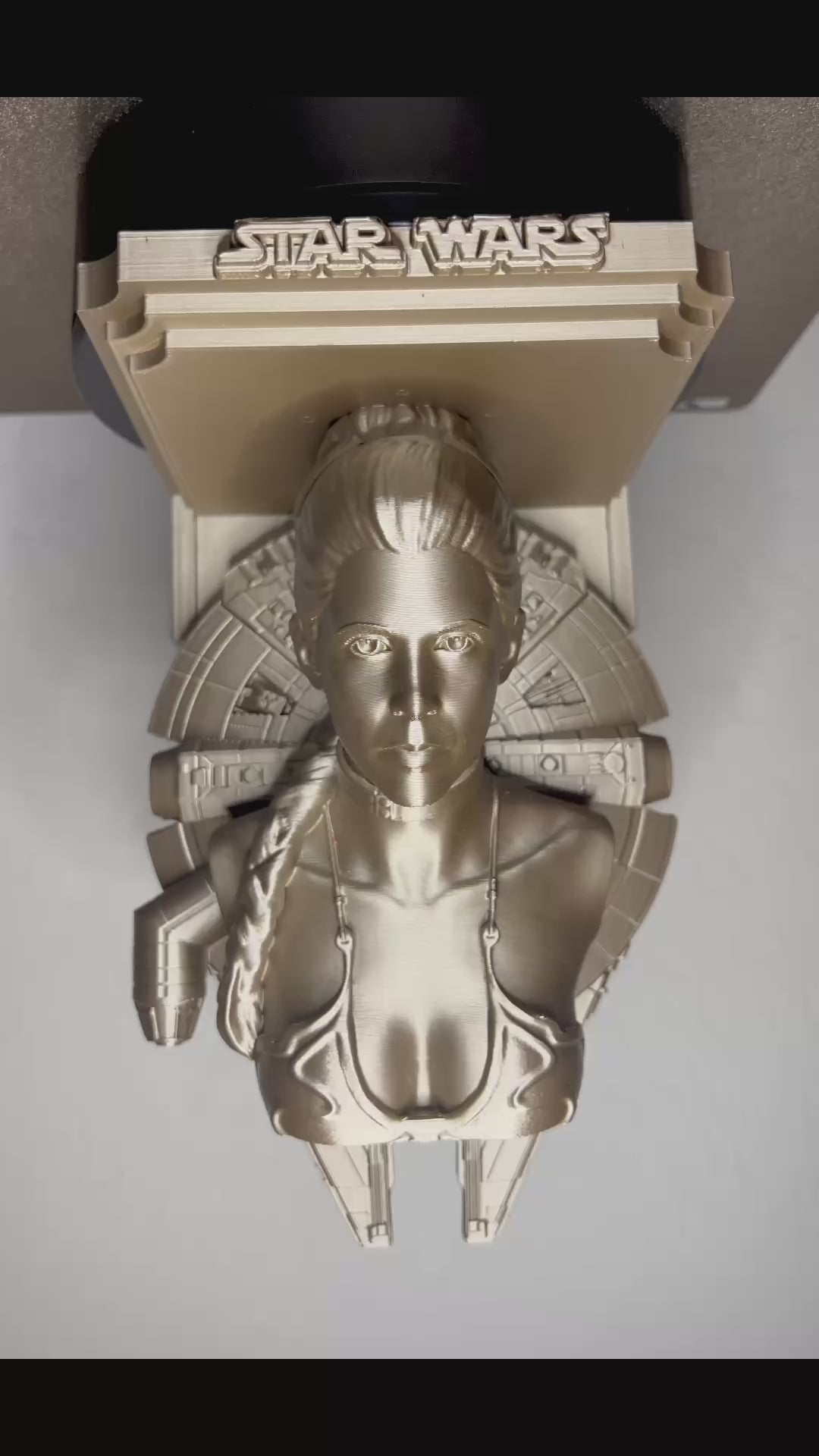 Star Wars - Princess Leia Millennium Falcon Like Floating Wall Shelf Decor Collectible - Multiple Colors