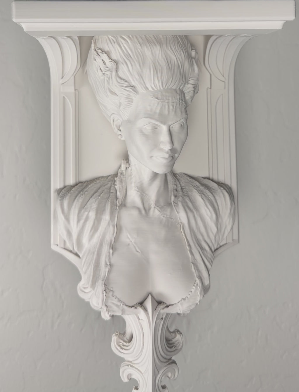 Horror Classic Bride of Frankenstein 6x5 Top Floating Wall Shelf Collectible