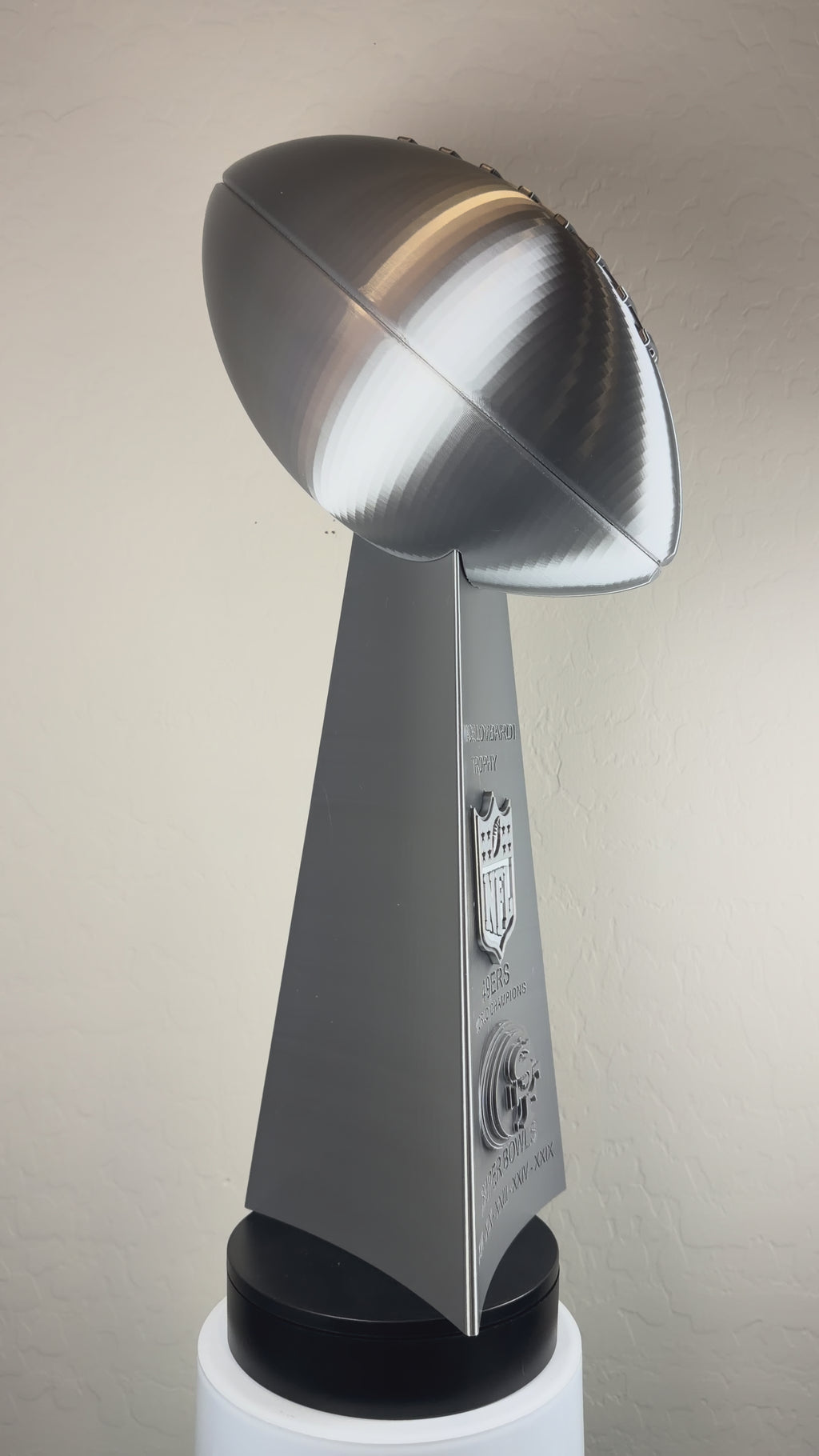 Custom 20 inch Lombardi Trophy San Francisco 49ers - ALL Superbowls