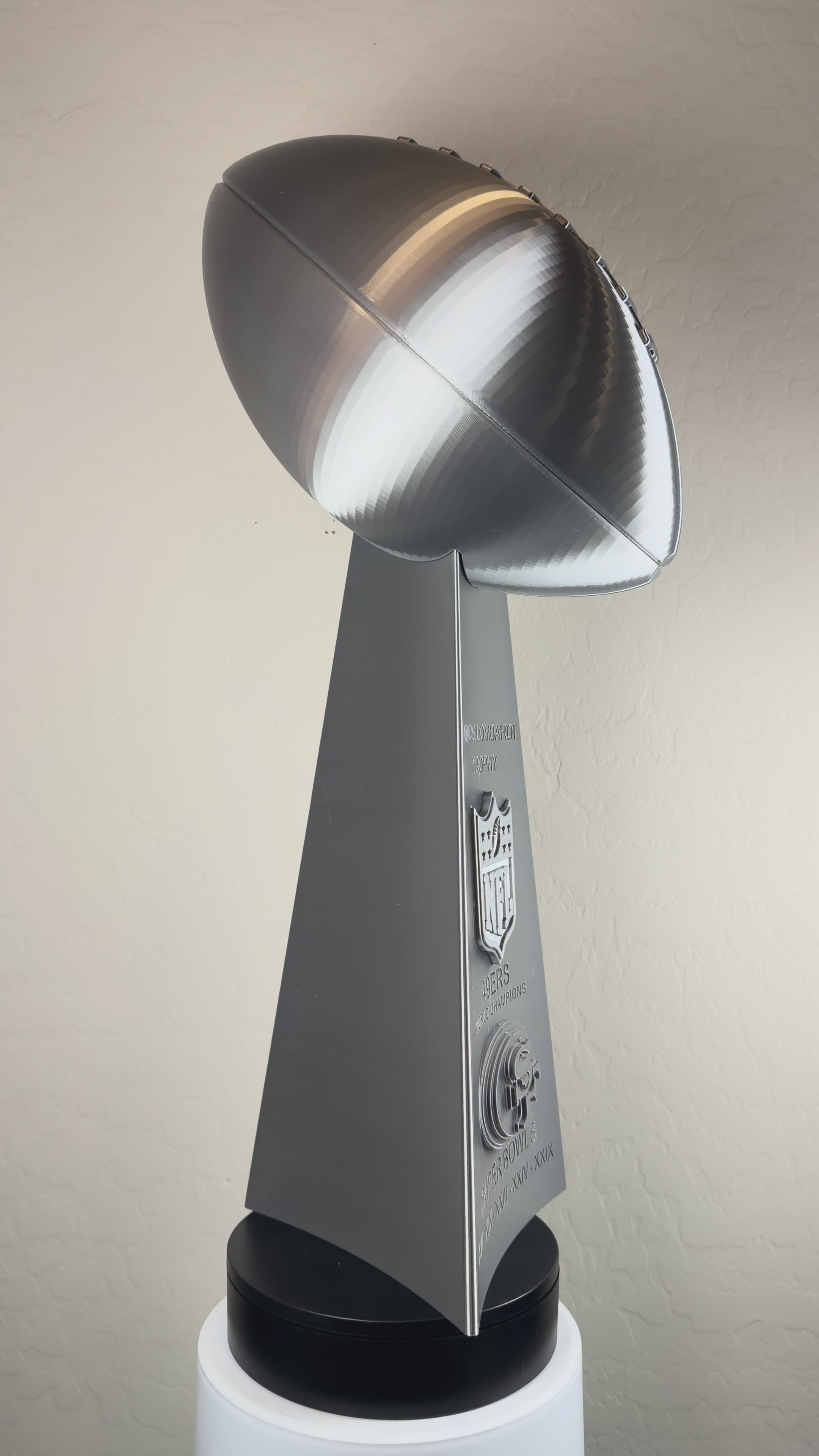 Custom 20 inch Lombardi Trophy San Francisco 49ers - ALL Superbowls