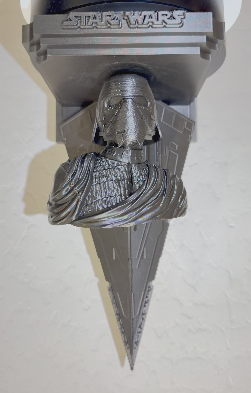 Star Wars - Kylo Ren Masked Resurgent Destroyer Like Floating Wall Shelf Decor Collectible