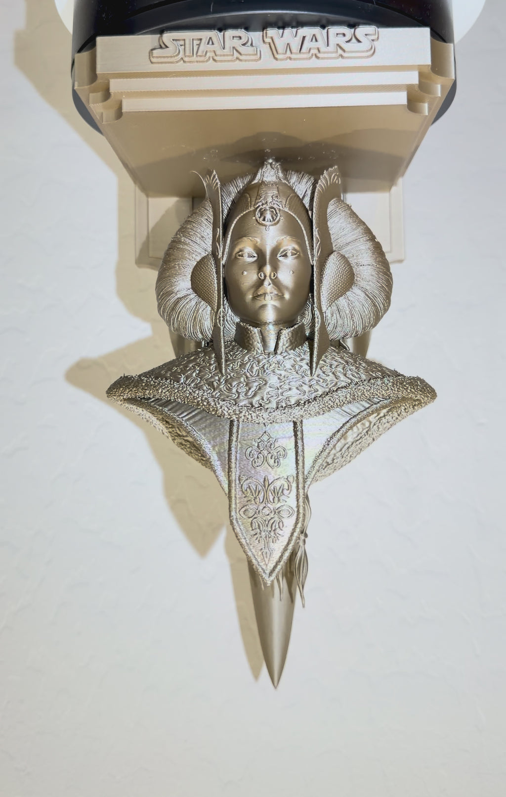 Star Wars - Princess Padme Naboo Royal Starship Like Floating Wall Shelf Decor Collectible