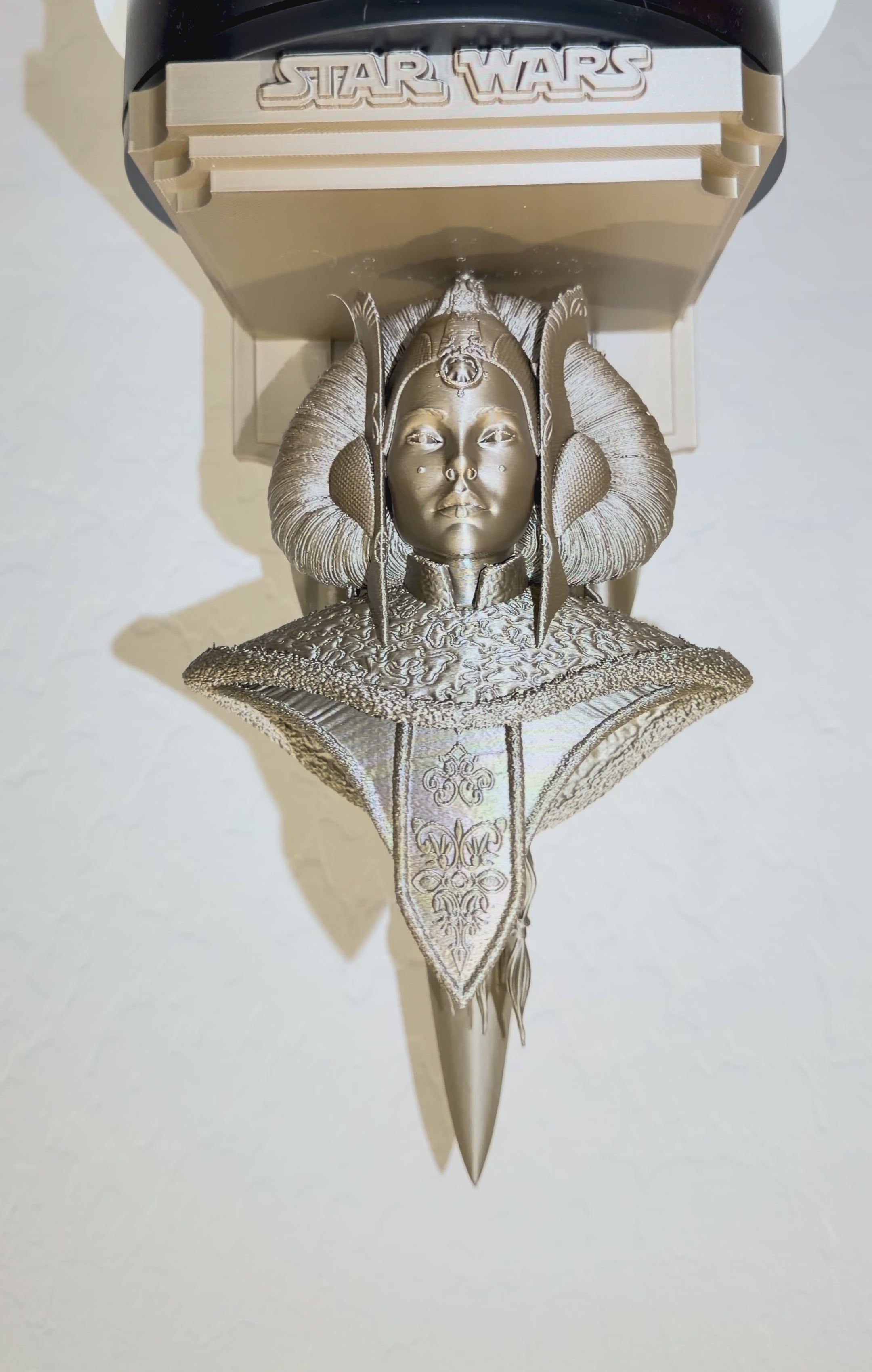 Star Wars - Princess Padme Naboo Royal Starship Like Floating Wall Shelf Decor Collectible