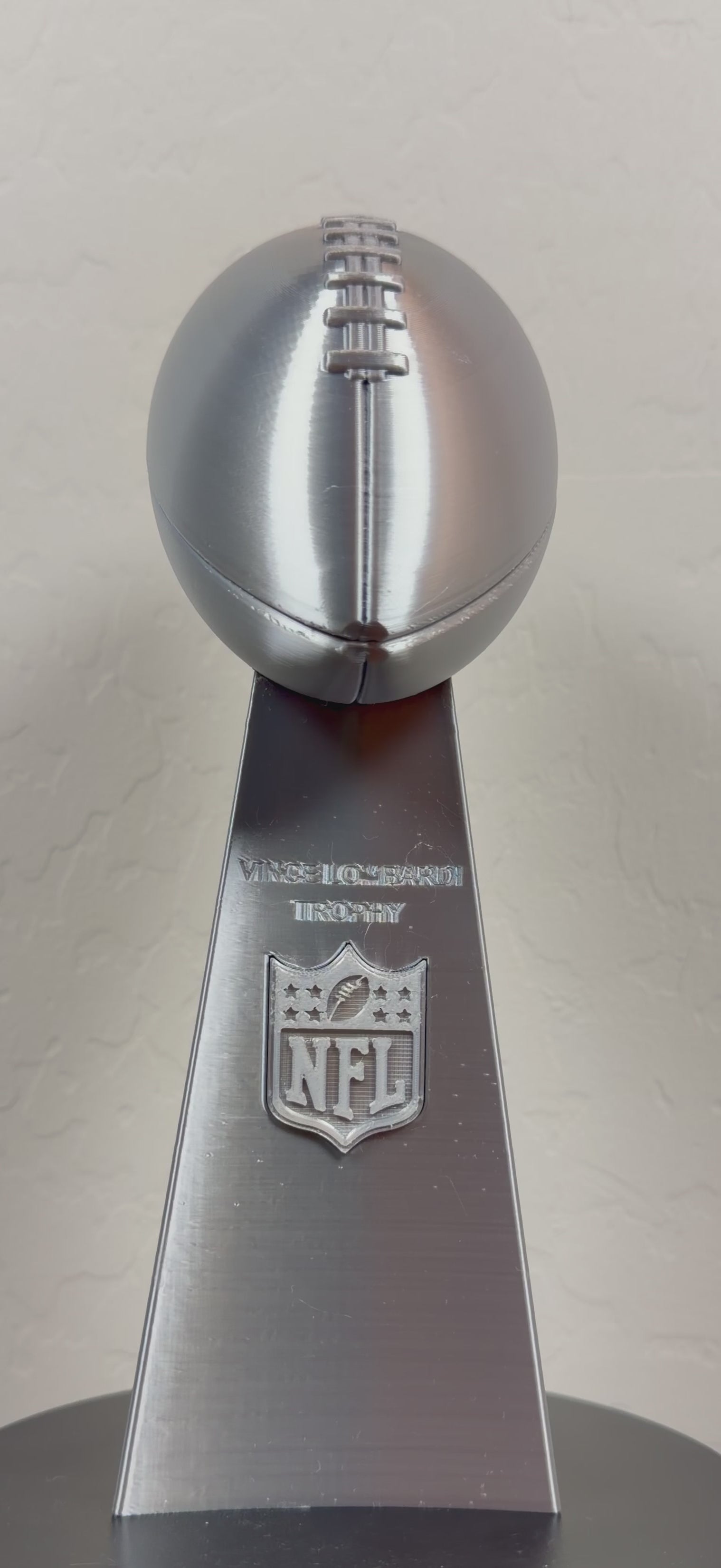 10 inch - Bookshelf Vince Lombardi Trophy Like - Desktop - Fantasy Football - Multiple Colors