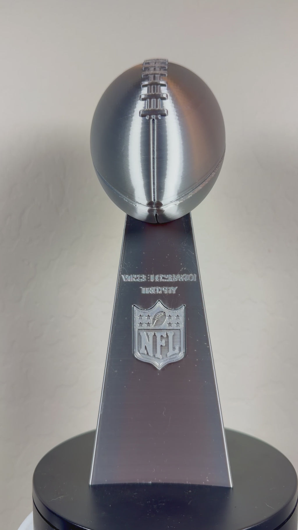 10 inch - Bookshelf Vince Lombardi Trophy Like - Desktop - Fantasy Football - Multiple Colors