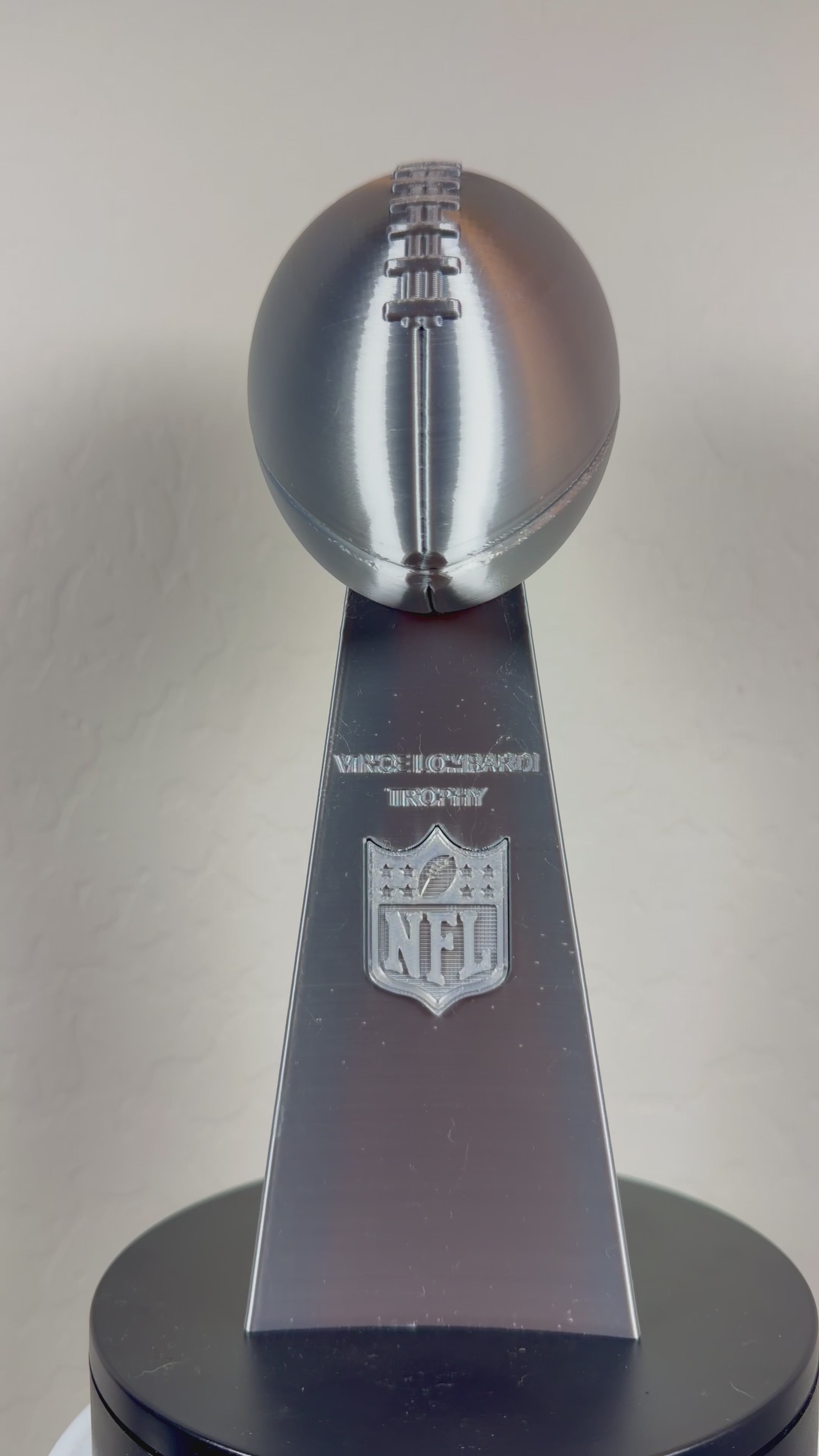 10 inch - Bookshelf Vince Lombardi Trophy Like - Desktop - Fantasy Football - Multiple Colors