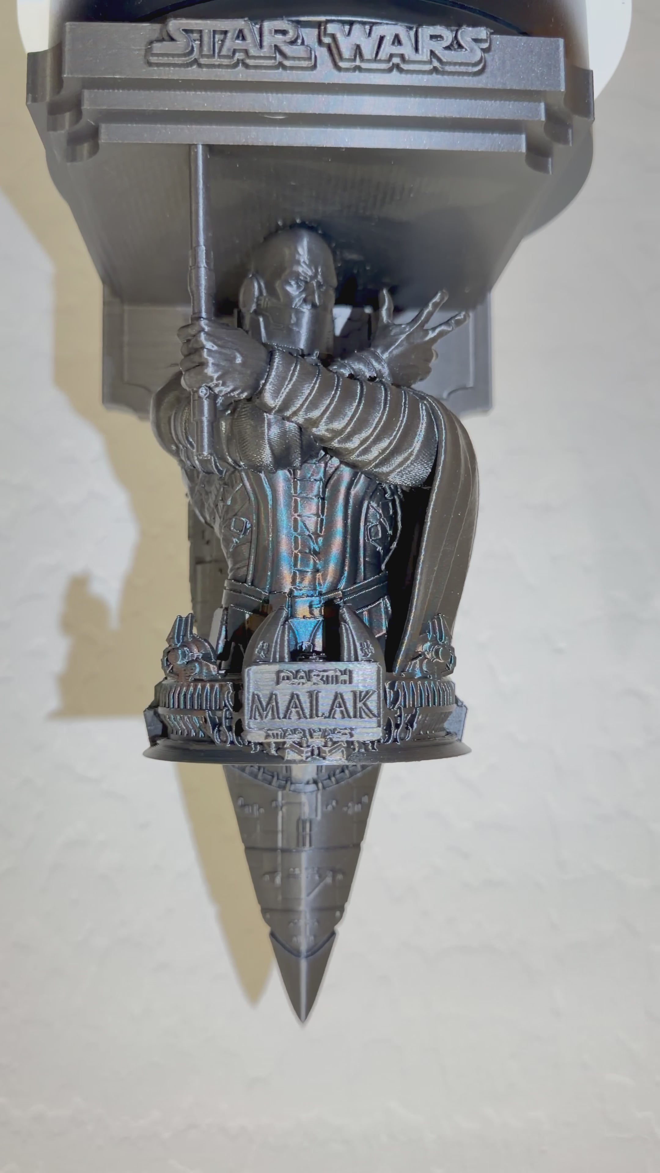 Star Wars - Darth Malak - Leviathan Like Floating Wall Shelf Collectible